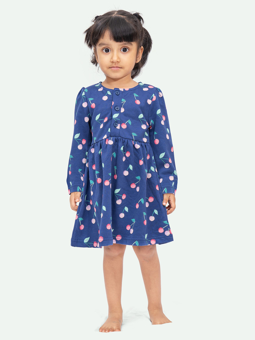 ariel Girls Floral Print A-Line Dress