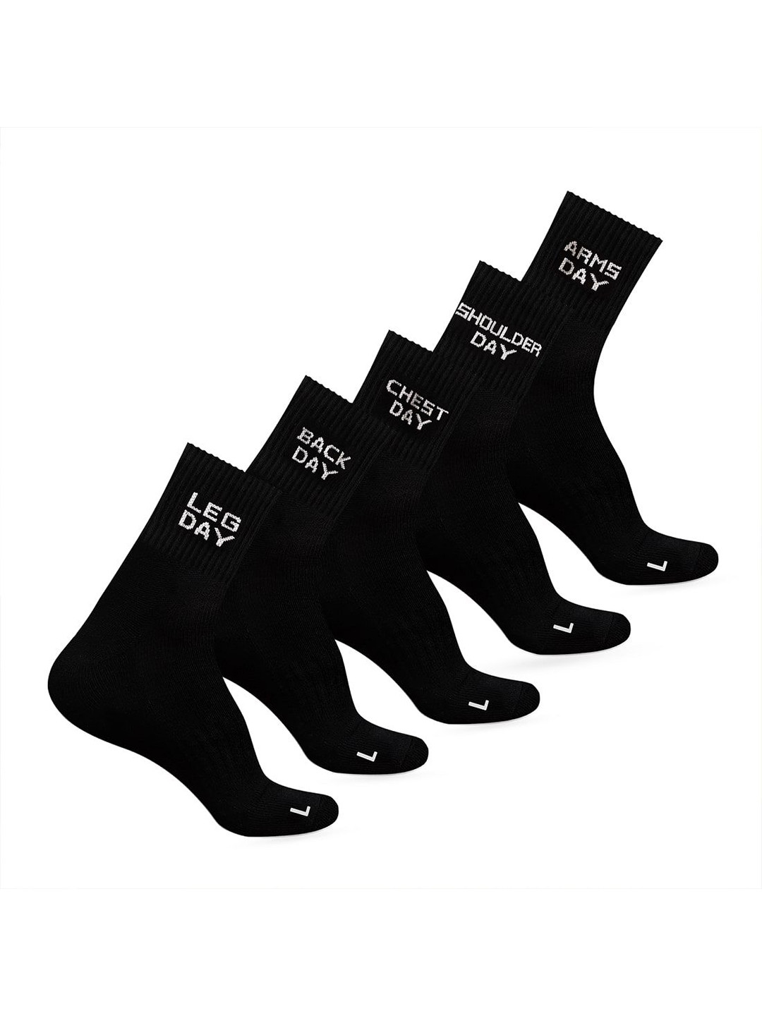 MuscleBlaze Pack Of 5 Cotton Ankle-Length Socks
