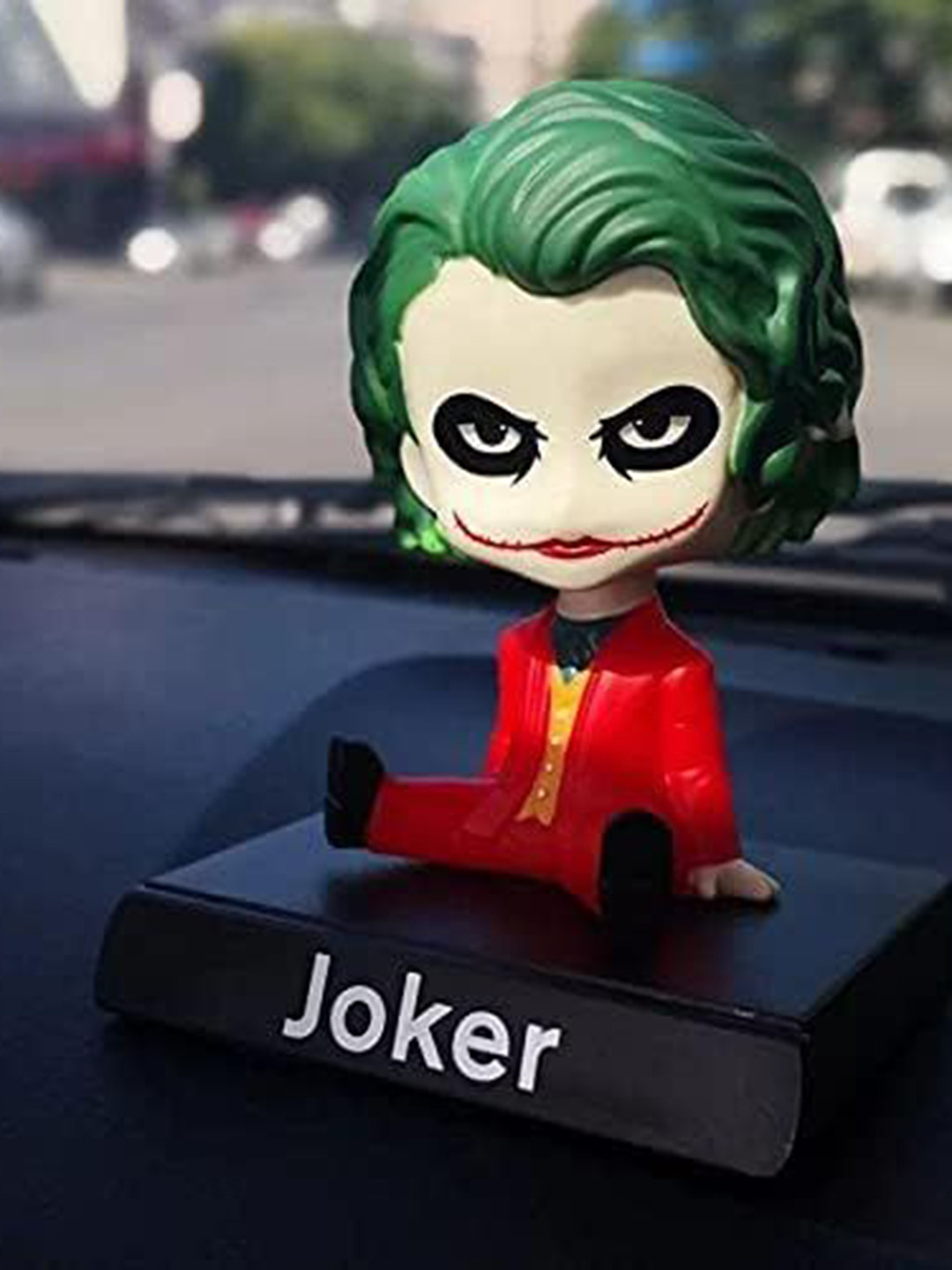 AUGEN Red & Green Joker Figurine Showpiece