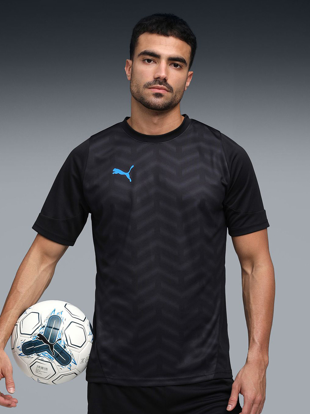 Puma individualCUP Men Graphic Print Football Jersey