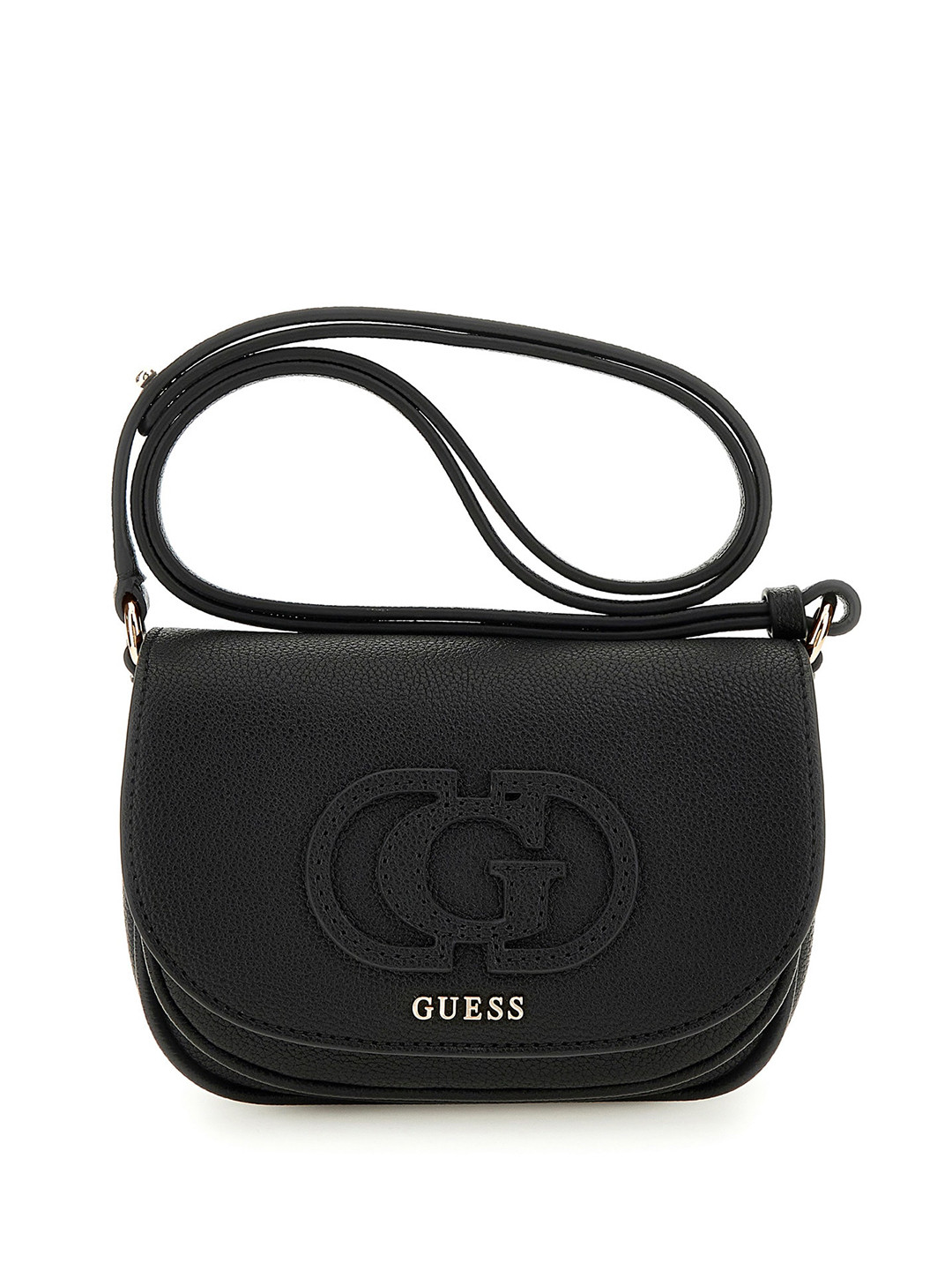 GUESS Textured Small Structured Shoulder Bag
