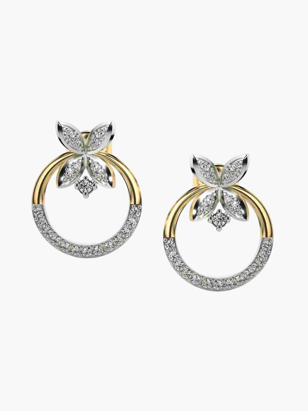 VALANOVA 18K Yellow Gold 0.44 Ct Lab Grown Diamond Earrings