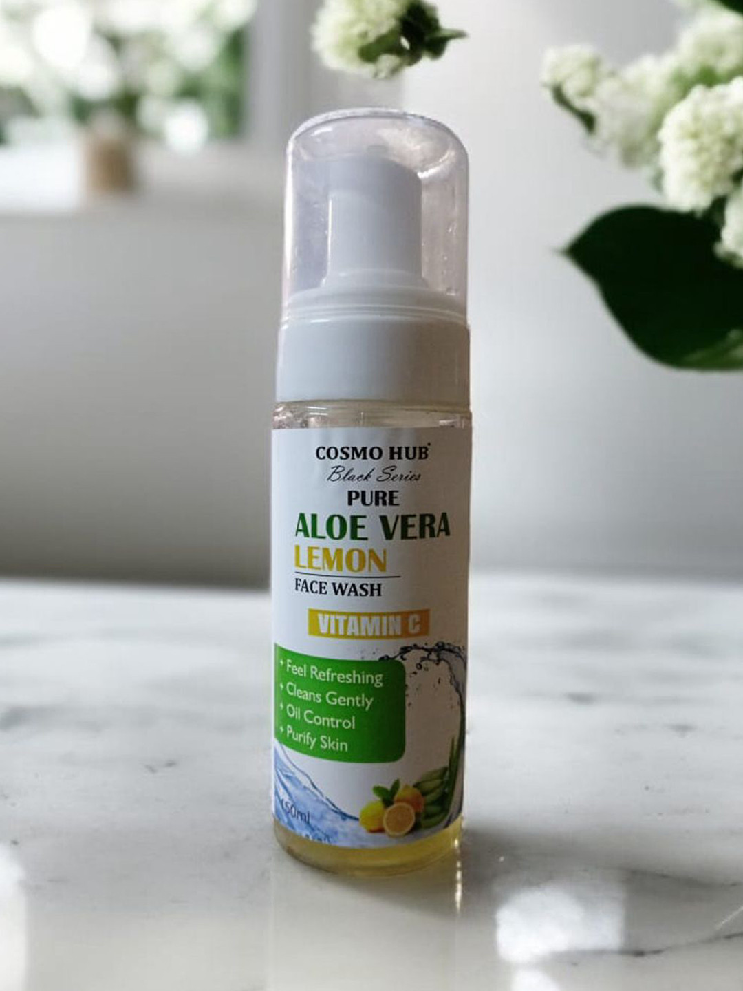 COSMO HUB Pure Aloe Vera Foaming Face Wash - 150 ml