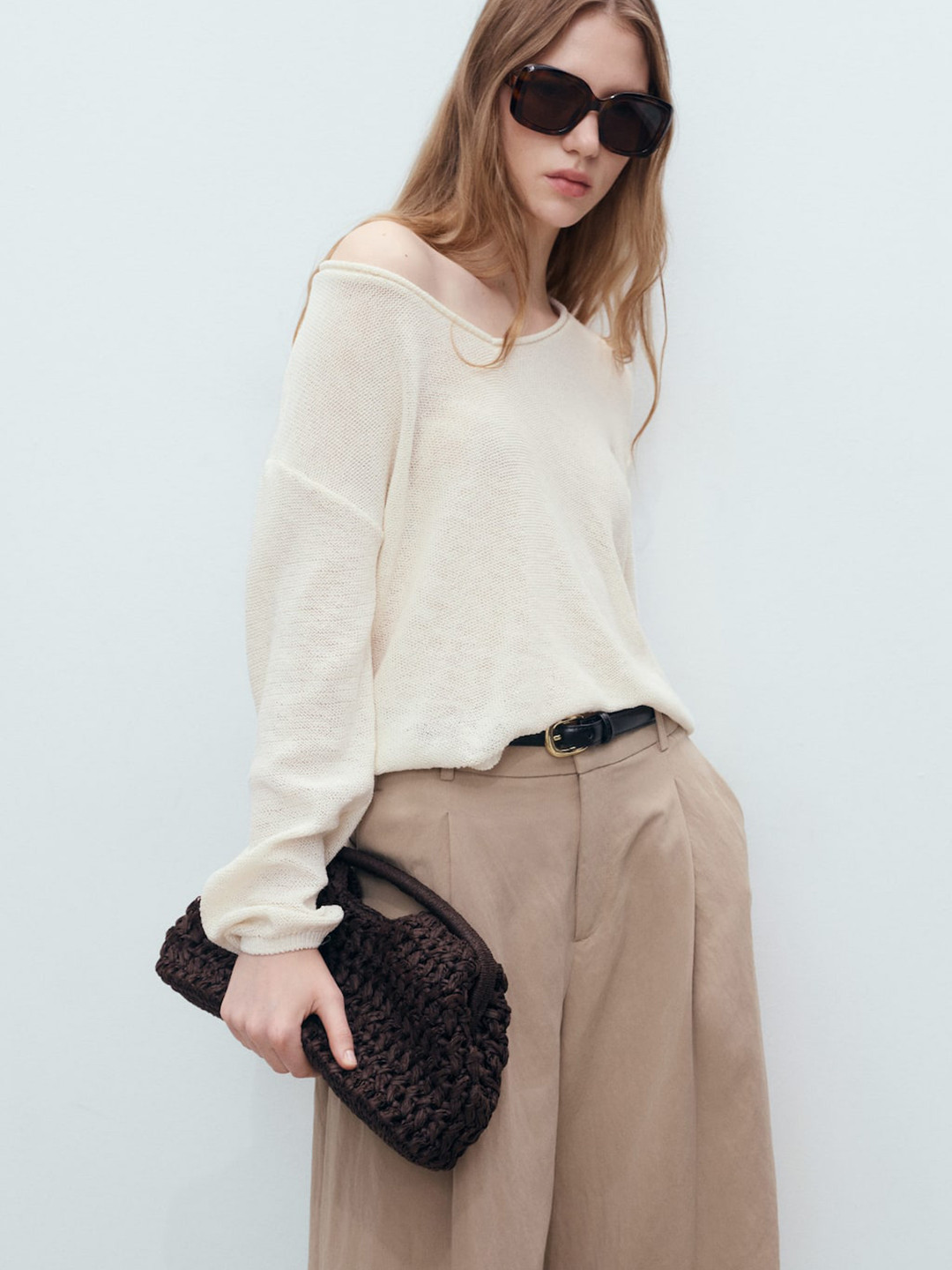 MANGO V-Neck Knitted Sweater