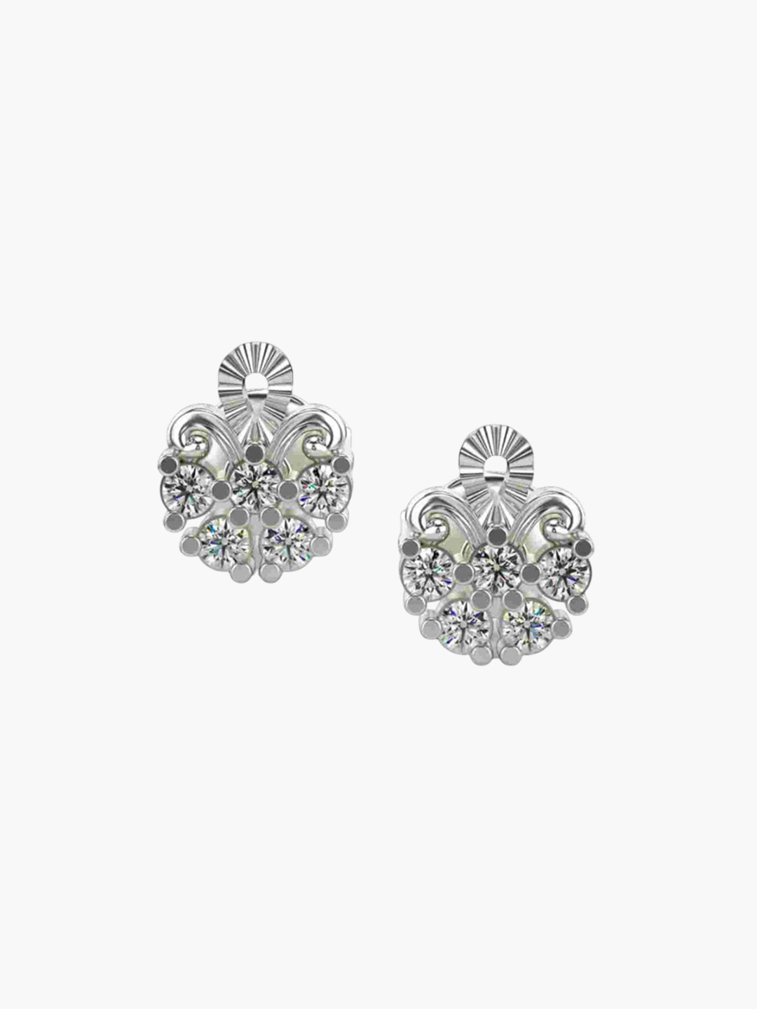 VALANOVA 14Kt White Gold 0.22 Carat Lab Grown Diamond Earrings