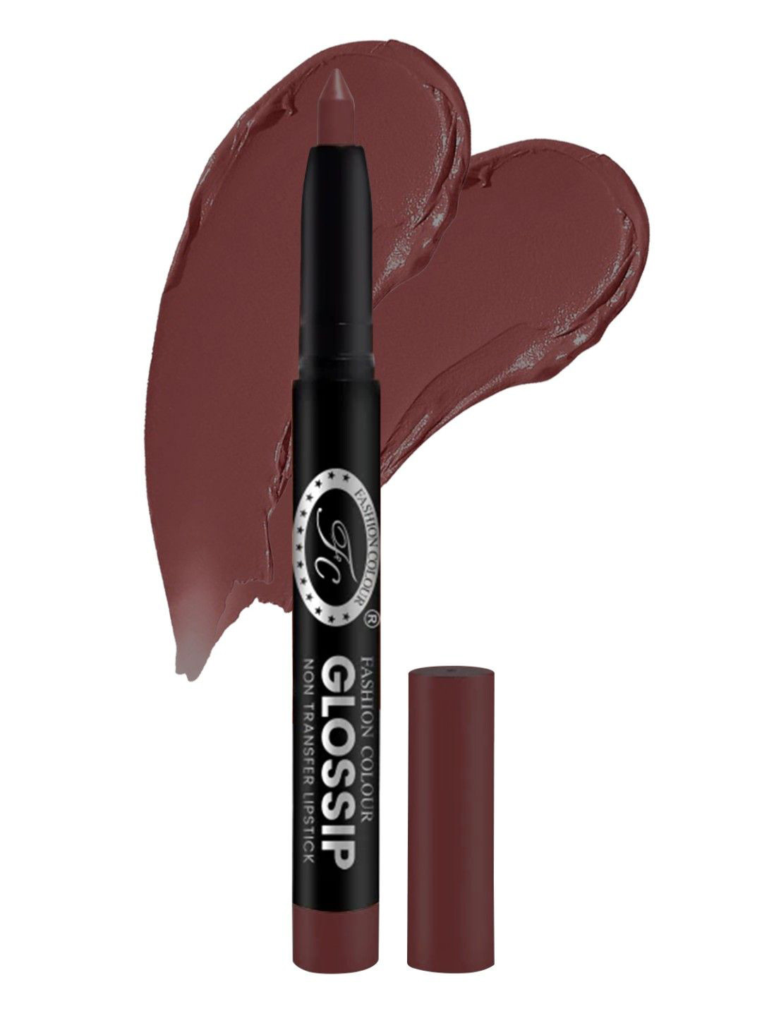 Fashion Colour Glossip Non Transfer Long Lasting Matte Lip Crayon - Wild Rose 826