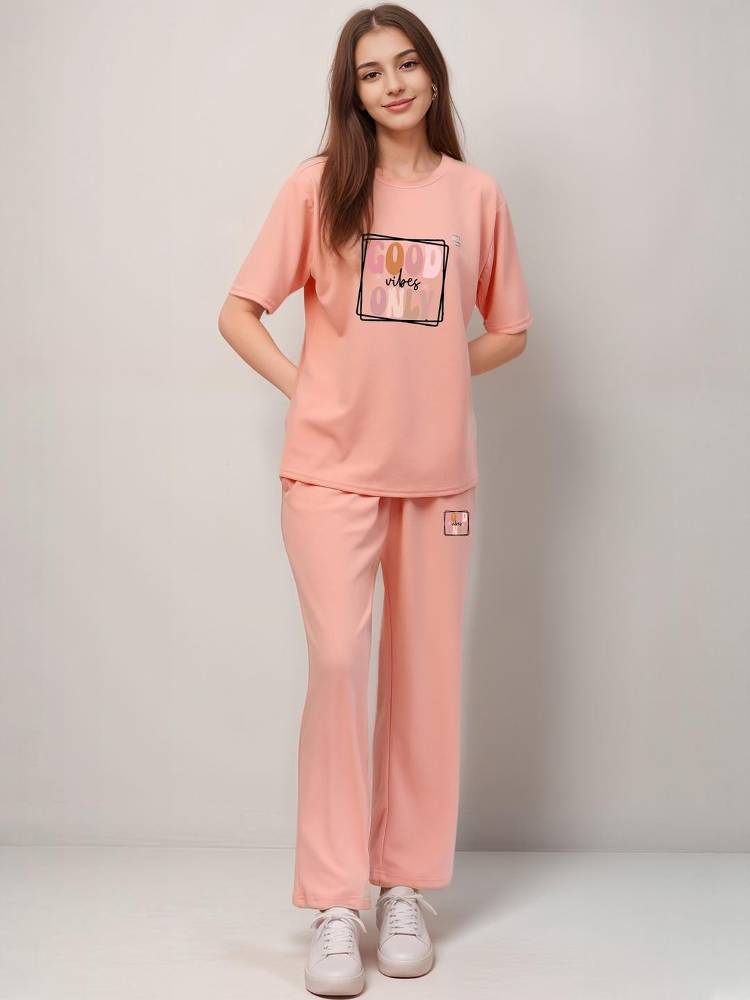 FITIN OUTFIT Women T-Shirt & Trousers Co-ords