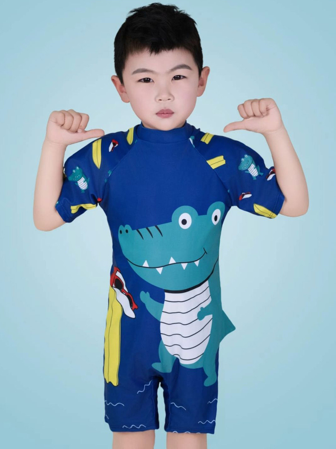 JMT Wear Kids Printed Round Neck Legsuit