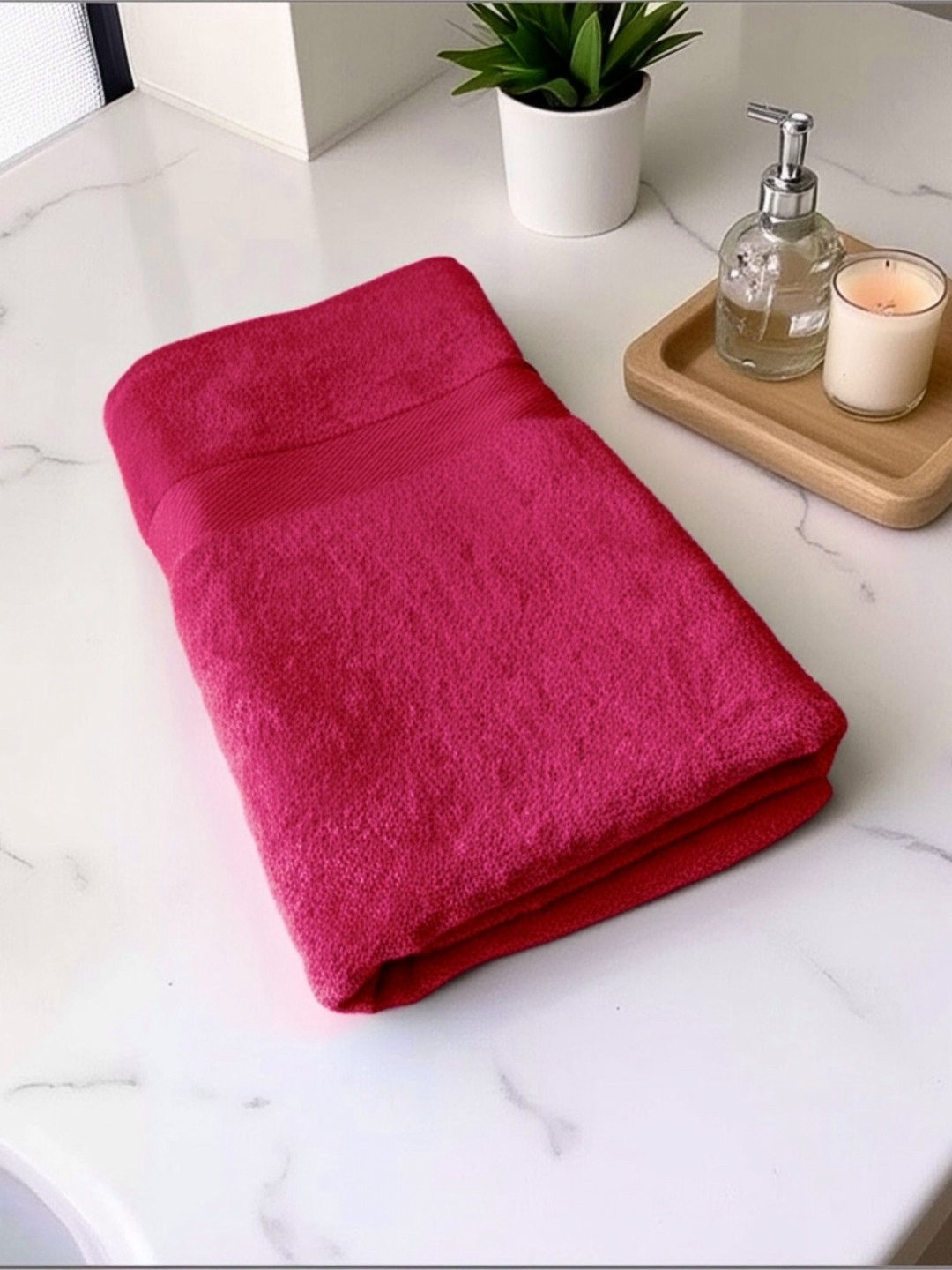 Triani Red Bamboo 450 GSM Bath Towel