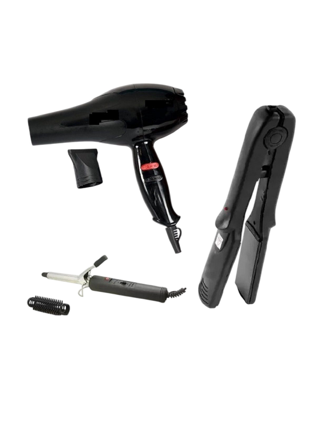 UKSTYLZ Set Of 3 1500 Watts Hair Dryer With Straightener 522, Curler 471b