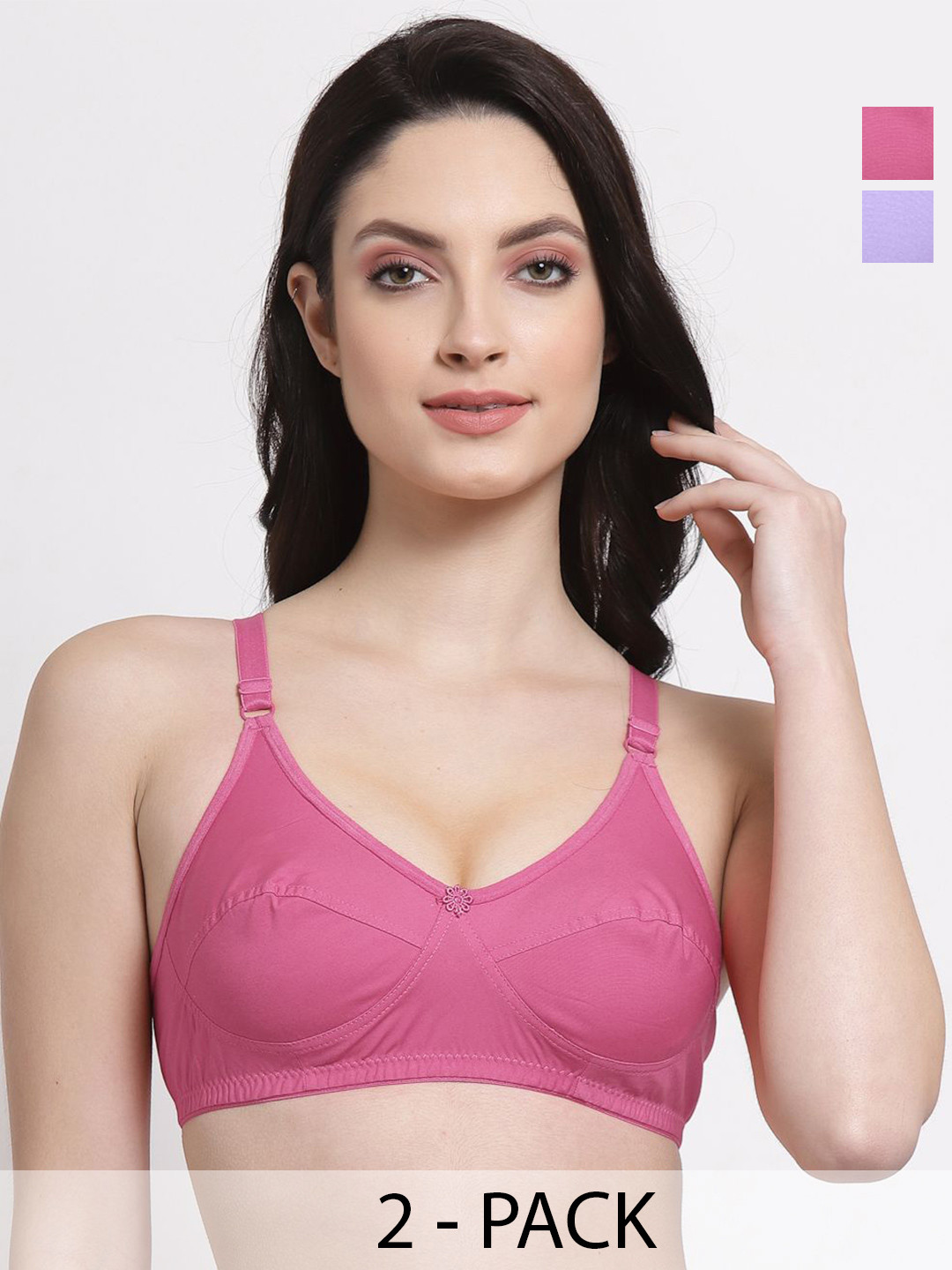 SHYAM SONS FLAIR shine Pack Of 2 Full Coverage Everyday Bra