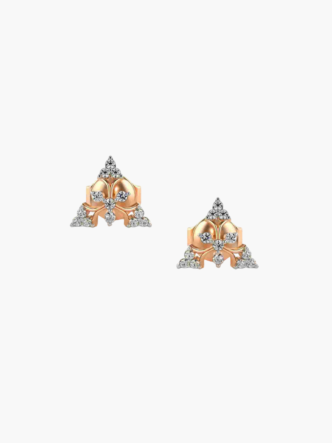 VALANOVA 14K Rose Gold 0.15 Ct Lab Grown Diamond Earrings