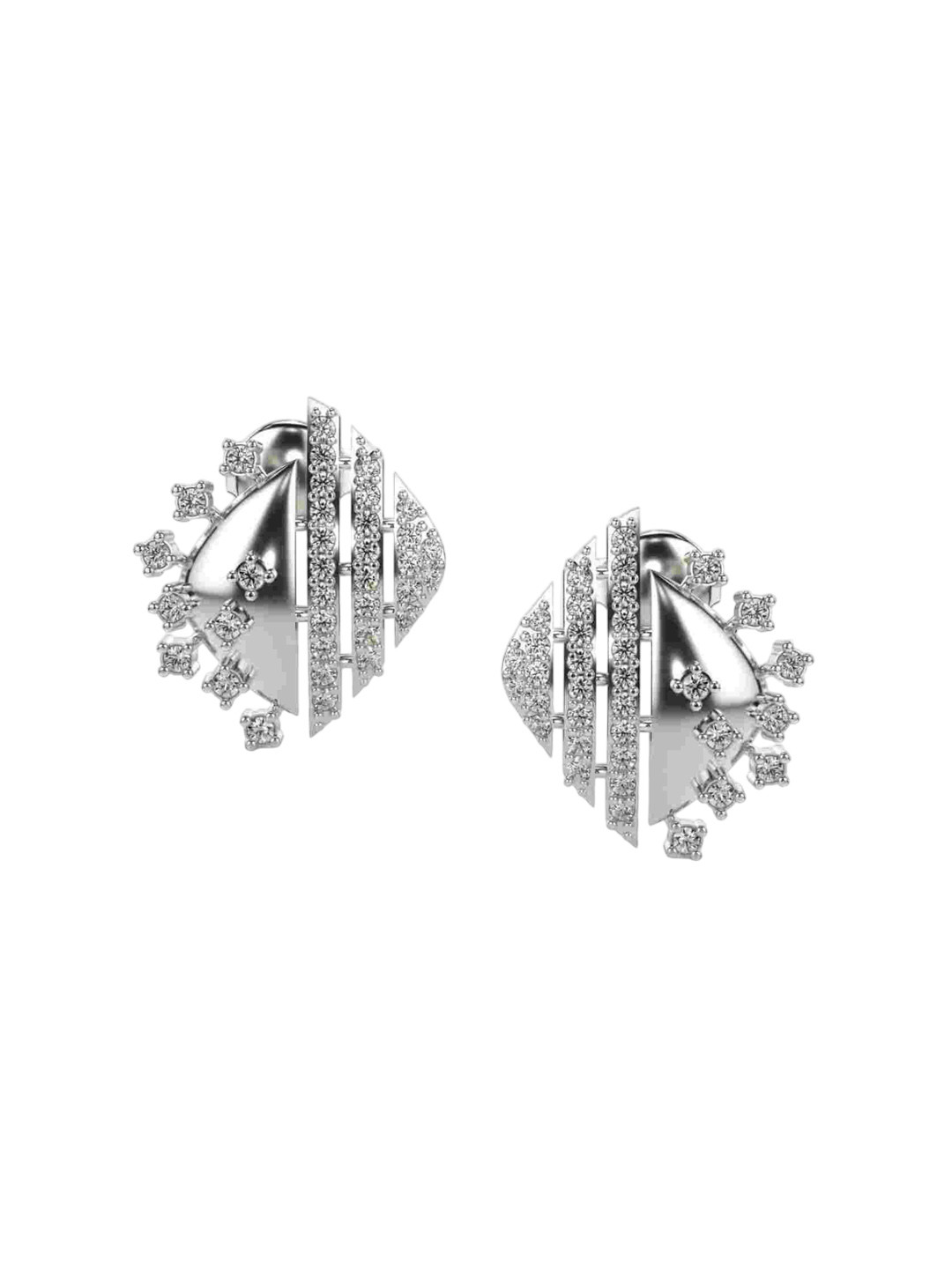 VALANOVA 18Kt White Gold 0.47 Carat Lab Grown Diamond Earrings