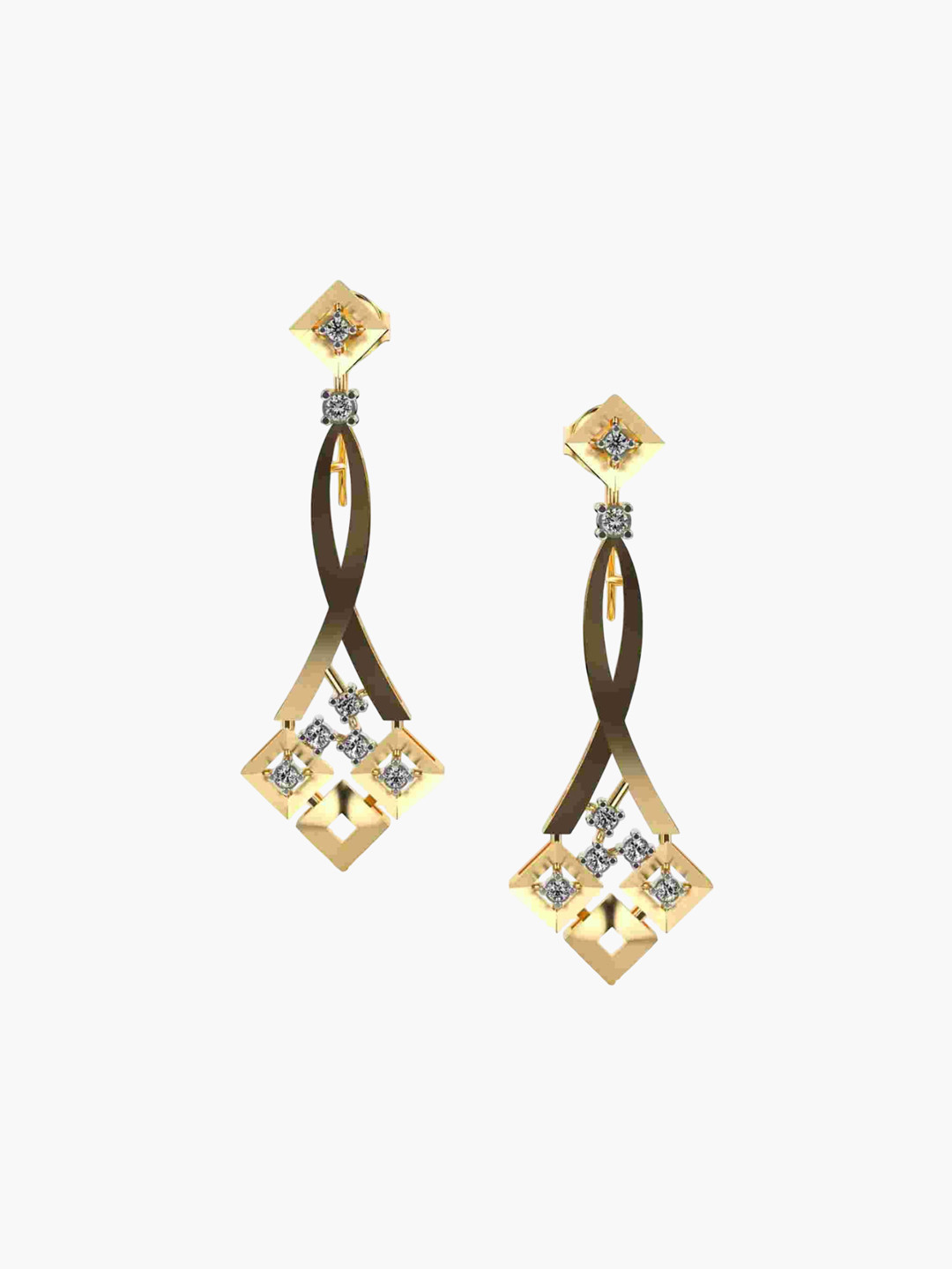 VALANOVA 14K Yellow Gold 0.71 Ct Lab Grown Diamond Earrings