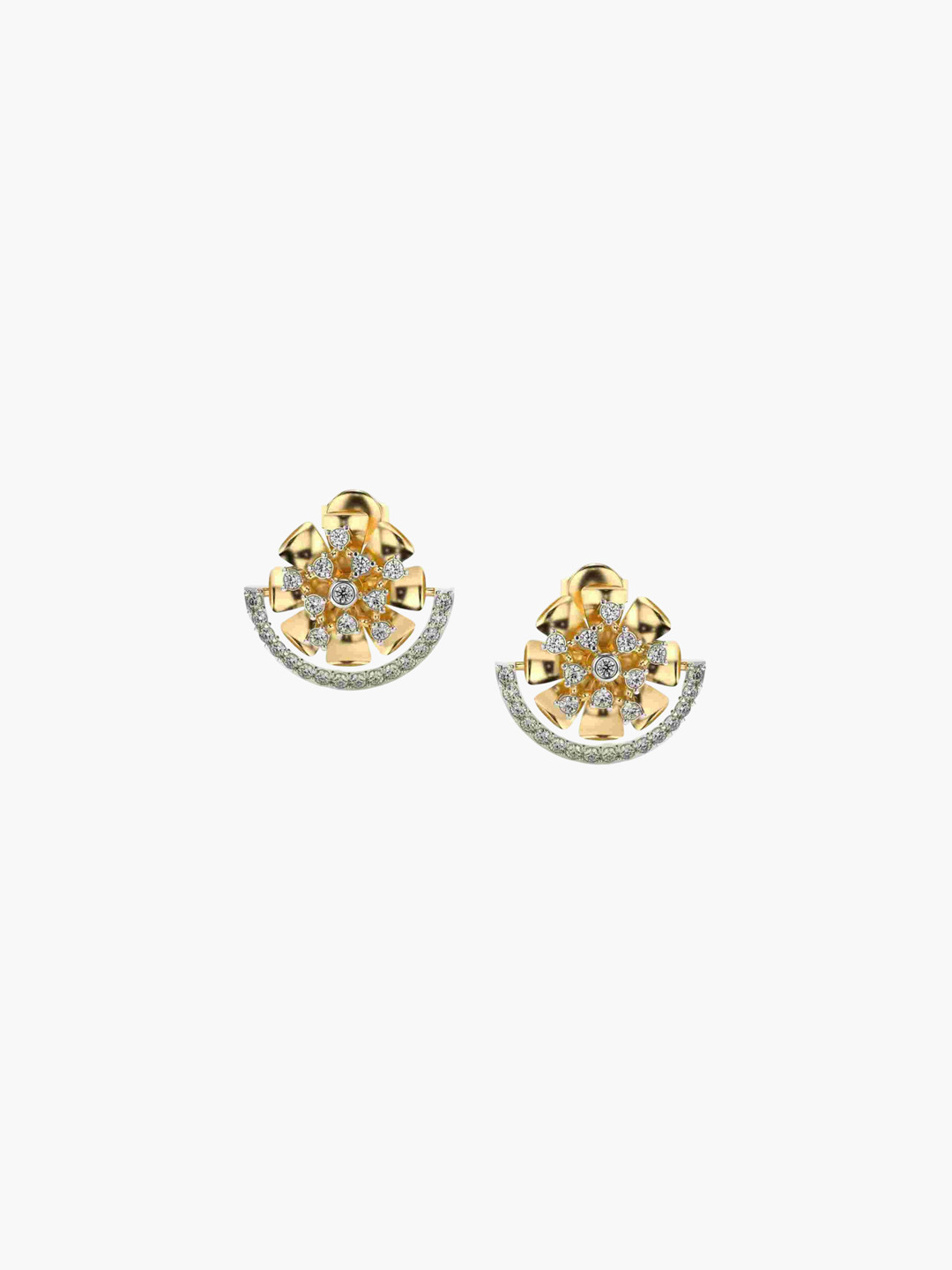 VALANOVA 14K Yellow Gold 0.69 Ct Lab Grown Diamond Earrings