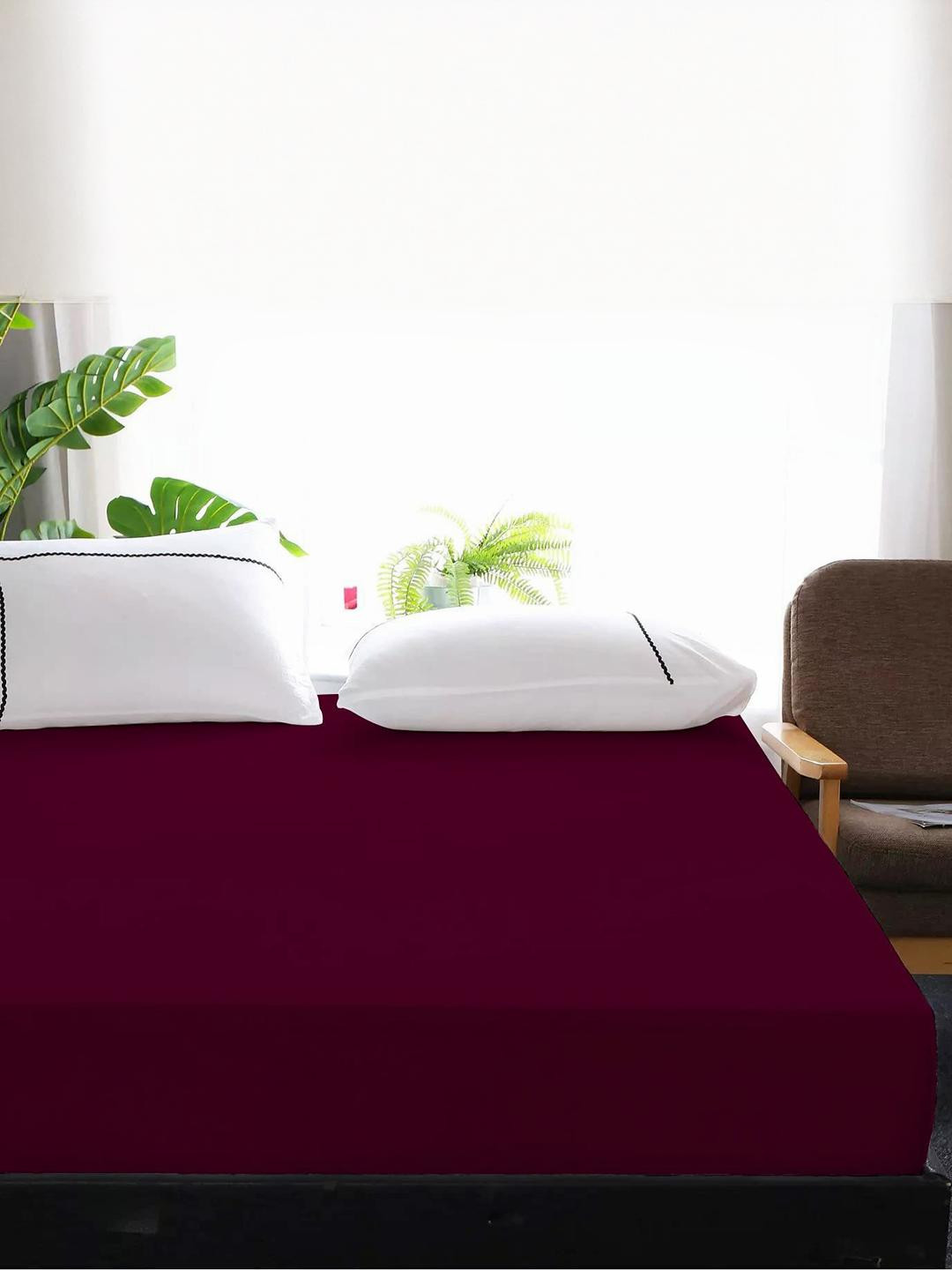 AGS ACTIVE Maroon Breathable Mattress Protector