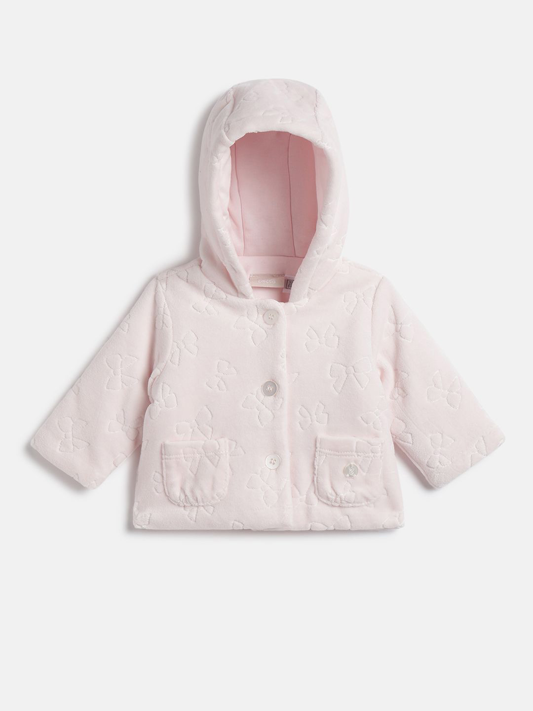 Chicco Girls Printed Cotton Hood Cardigan