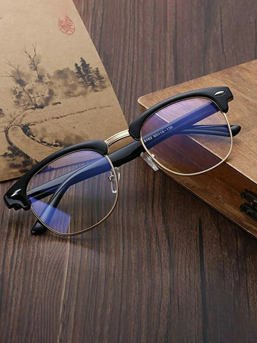 LEGEND EYEWEAR Unisex Half Rim Square Sunglasses With UV Protected Lens SGLHBHYVD4DGM4H8