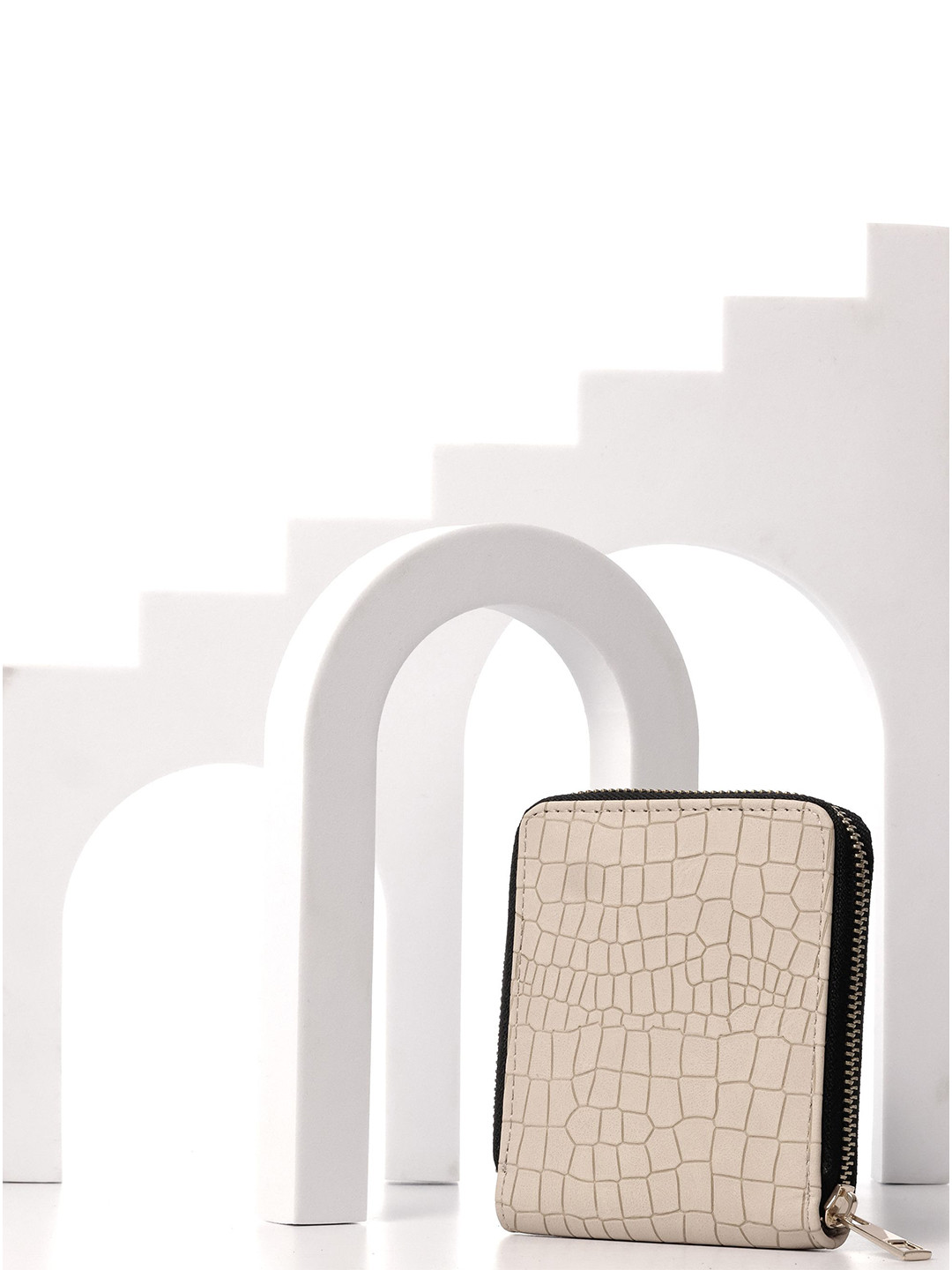 MABEE Women Animal Textured PU Two Fold Wallet