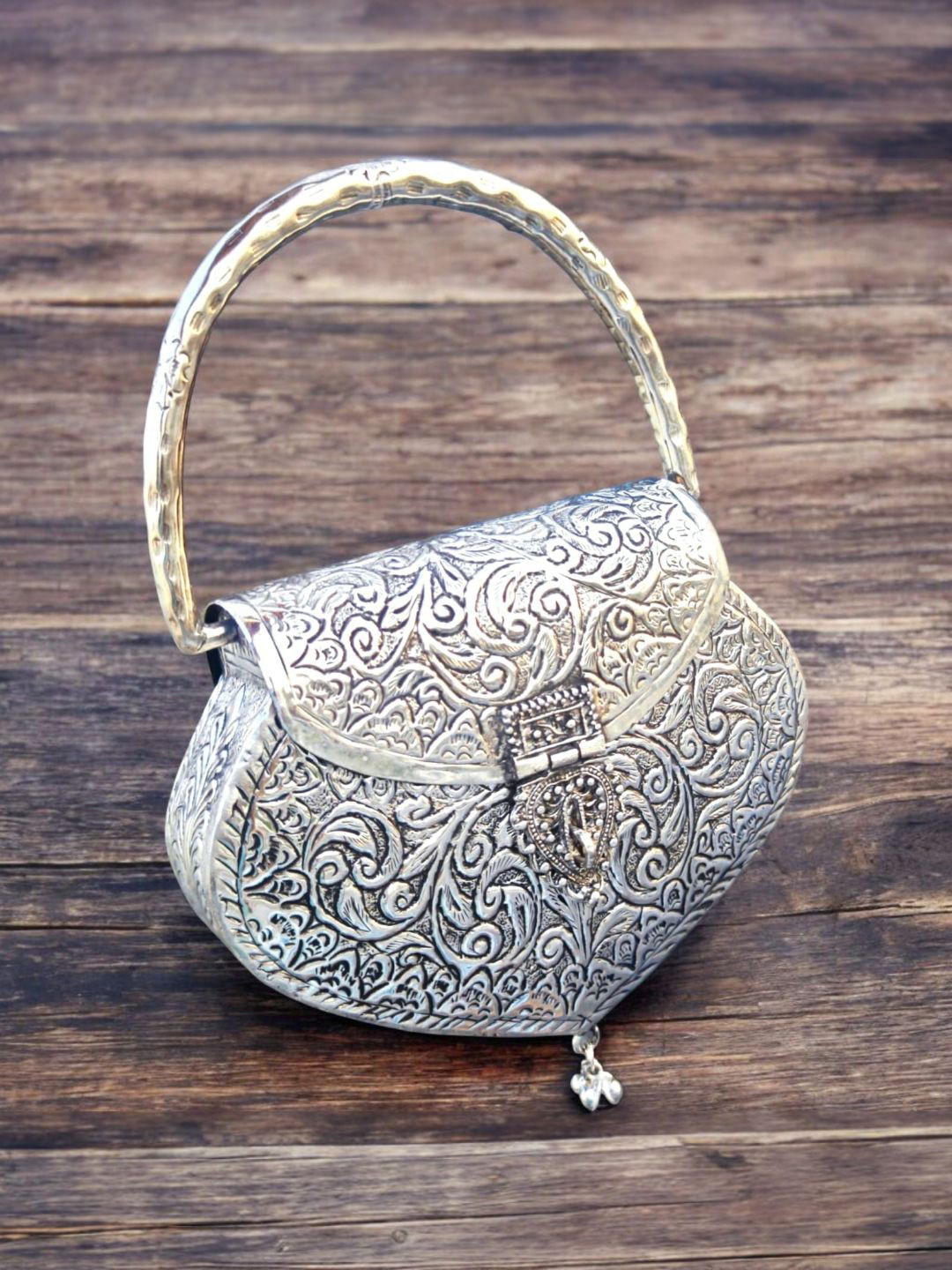 GAURJIA Self Design Baguette Handheld Bag