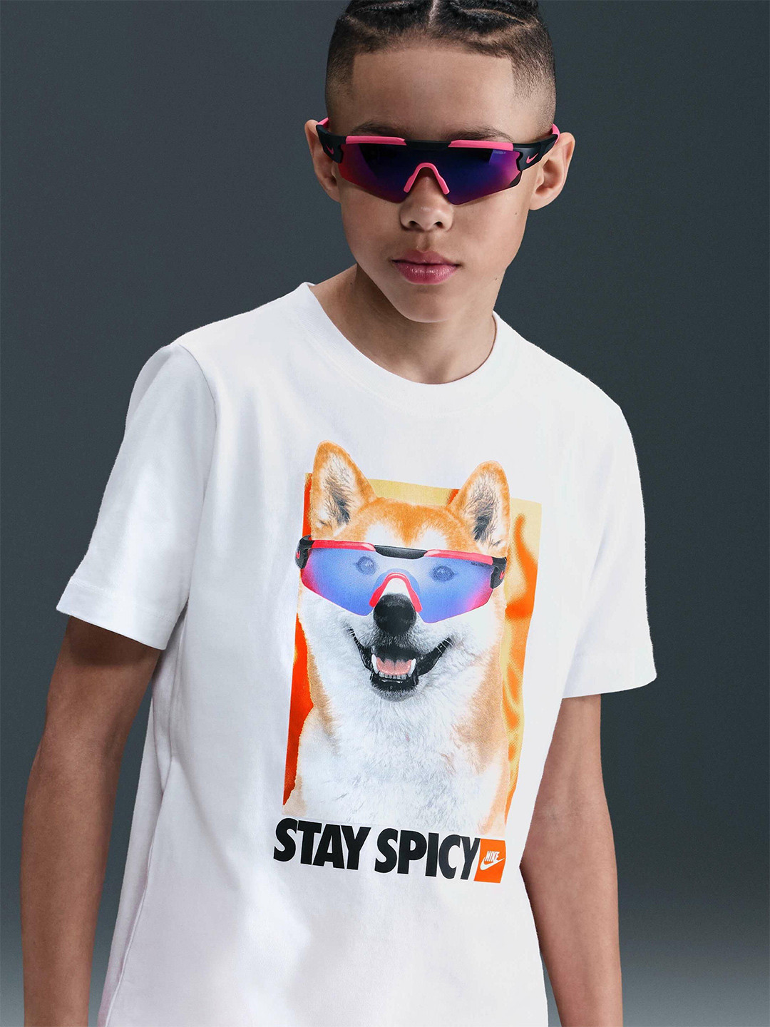 Nike Sportswear Older Kids' Graphic Printed T-Shirt