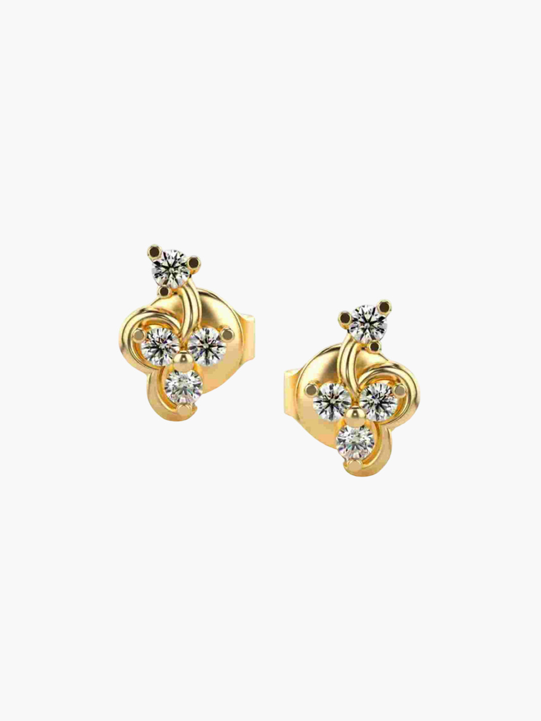 VALANOVA 14Kt Yellow Gold 0.18 Carat Lab Grown Diamond Earrings