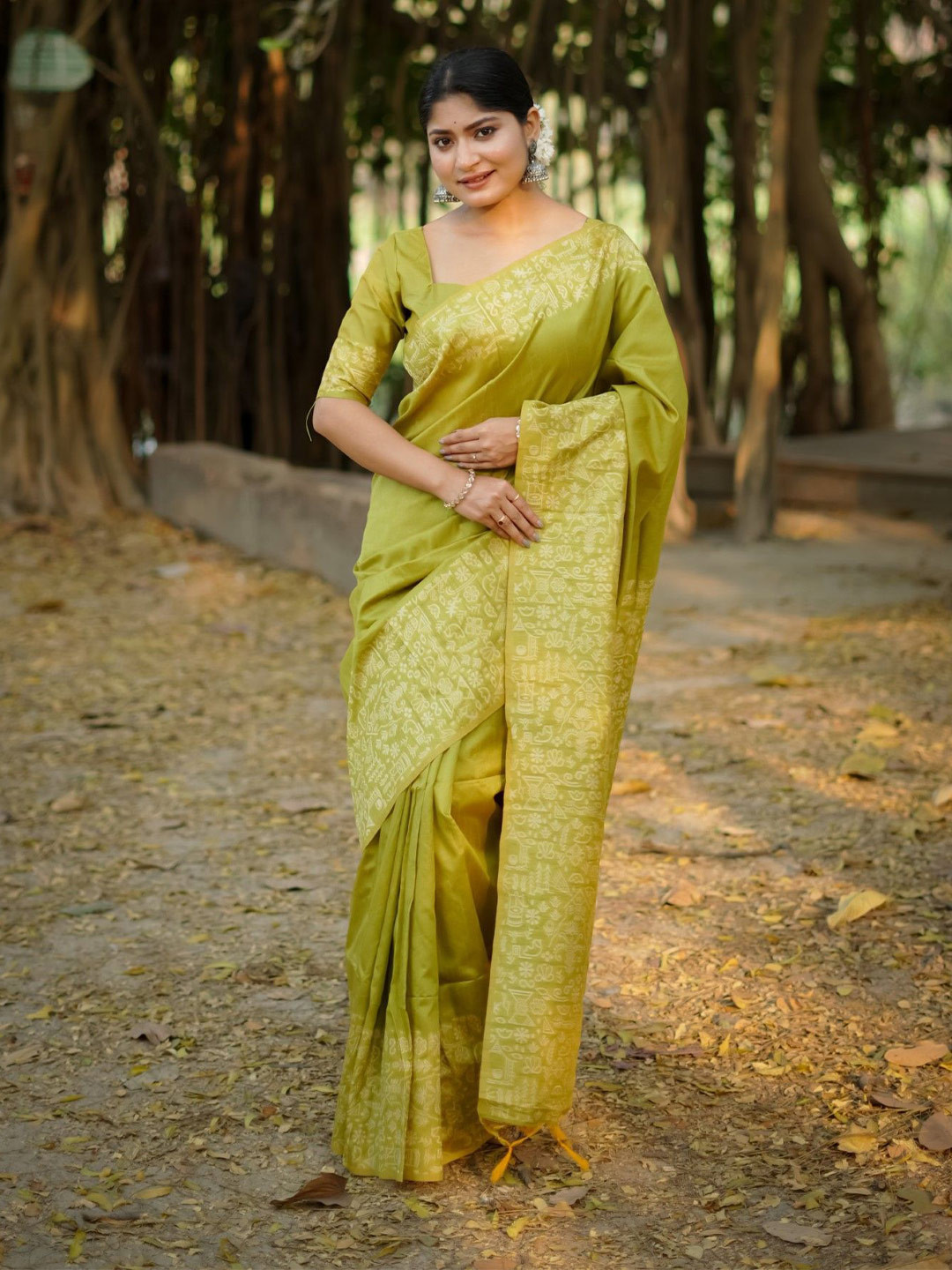 Pandadi Saree Women Handloom Printed Sarees