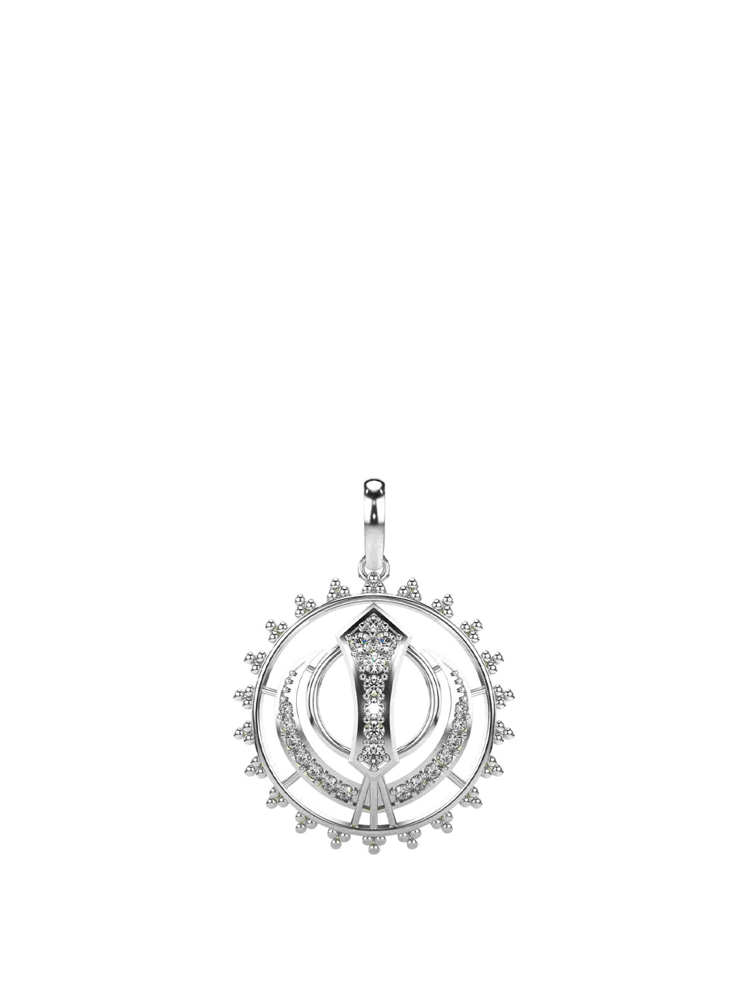 VALANOVA 14K White Gold 0.23 Ct Lab Grown Diamond Pendant