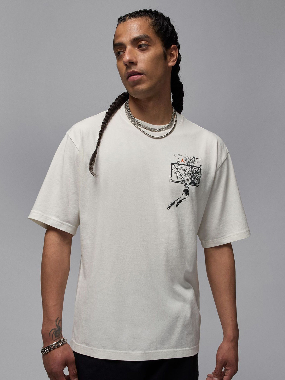 Nike Jordan Brooklyn Oversized Graphic Cotton T-Shirt