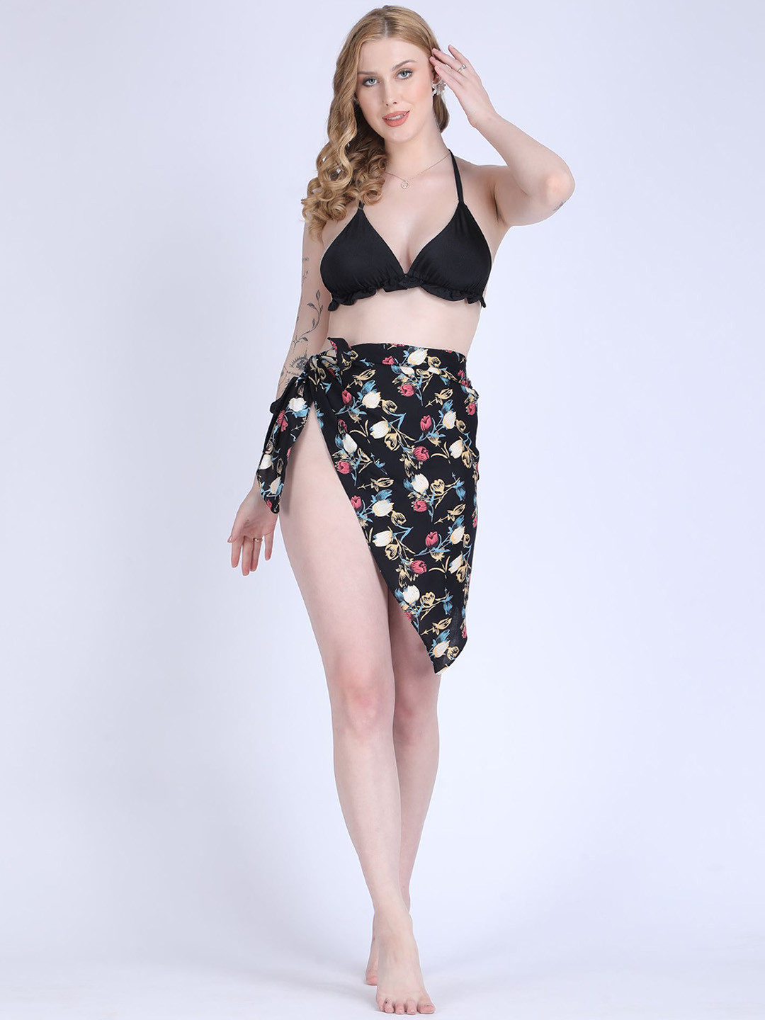 WOMAN IN YOU Premium Swimwear Bikini Set with Sarong