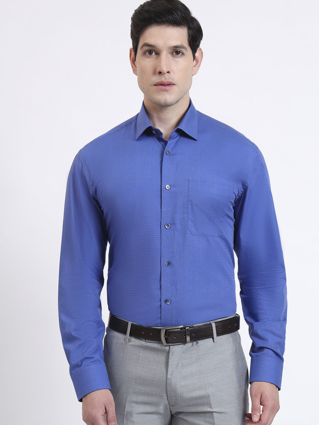 JADE BLUE Long Sleeves Pure Cotton Formal Shirt