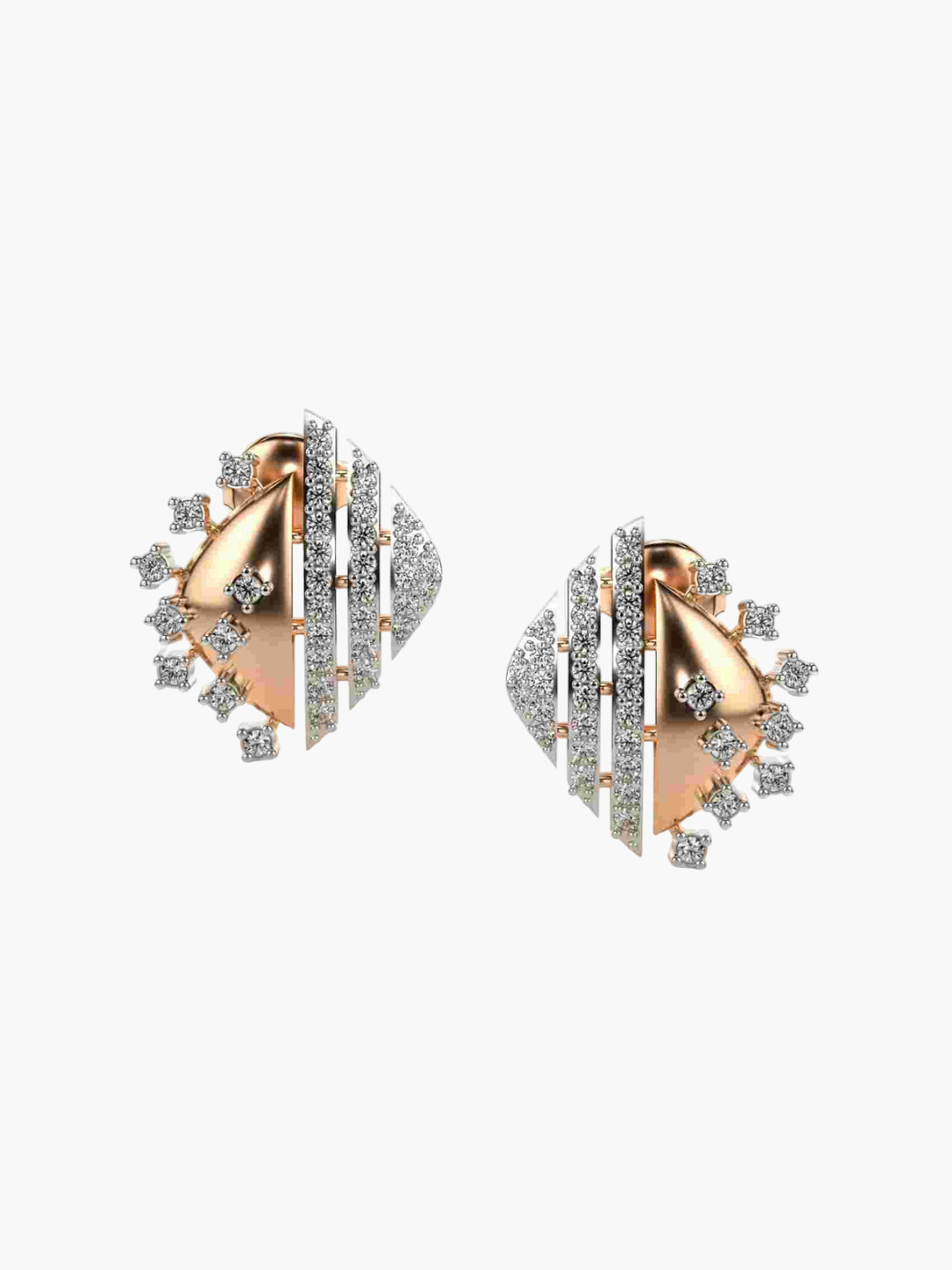 VALANOVA 18K Rose Gold 0.47 Ct Lab Grown Diamond Earrings