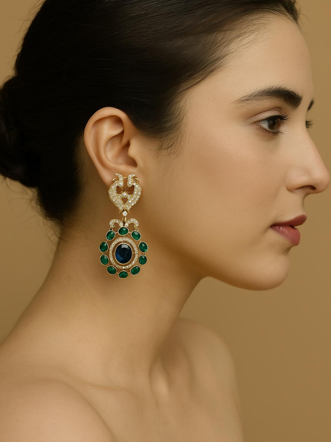 FindHerFavorite Gold-Plated Brass Earrings