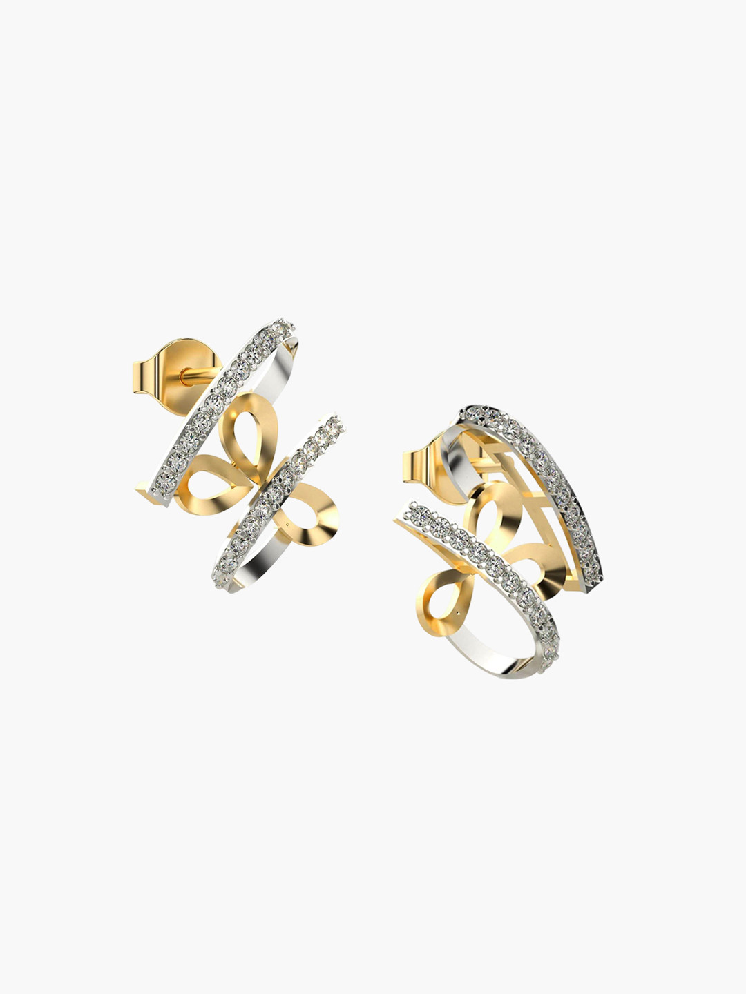 VALANOVA 18K Yellow Gold Certified 0.31Ct Lab Grown Diamond Earrings