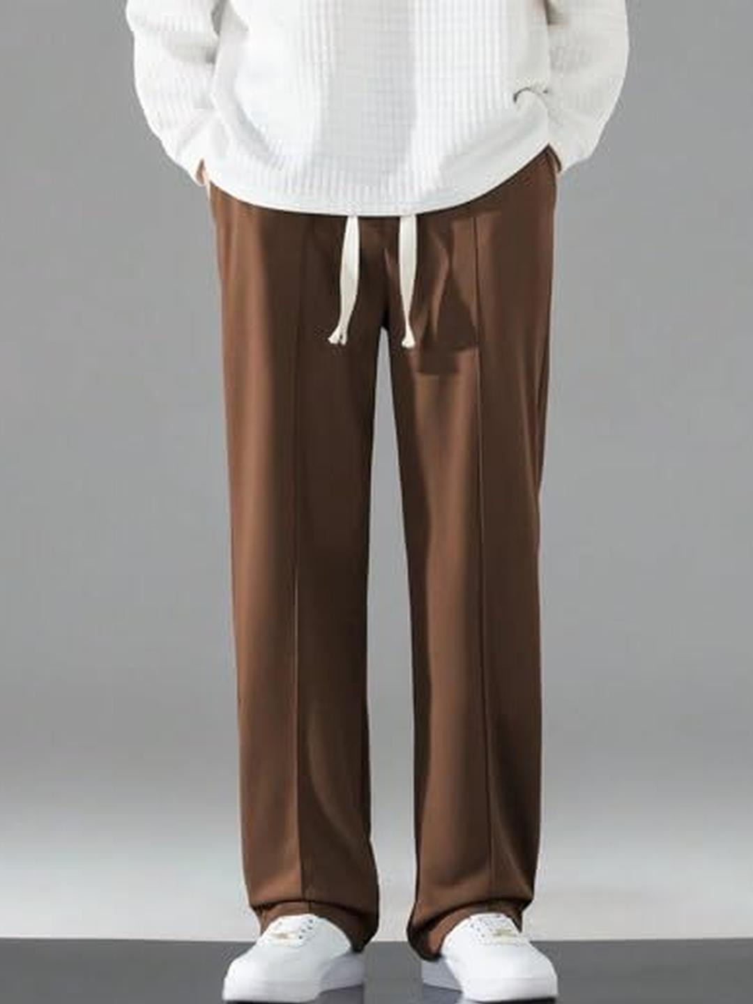 Imsa Moda Men Solid Front Line Track Pant