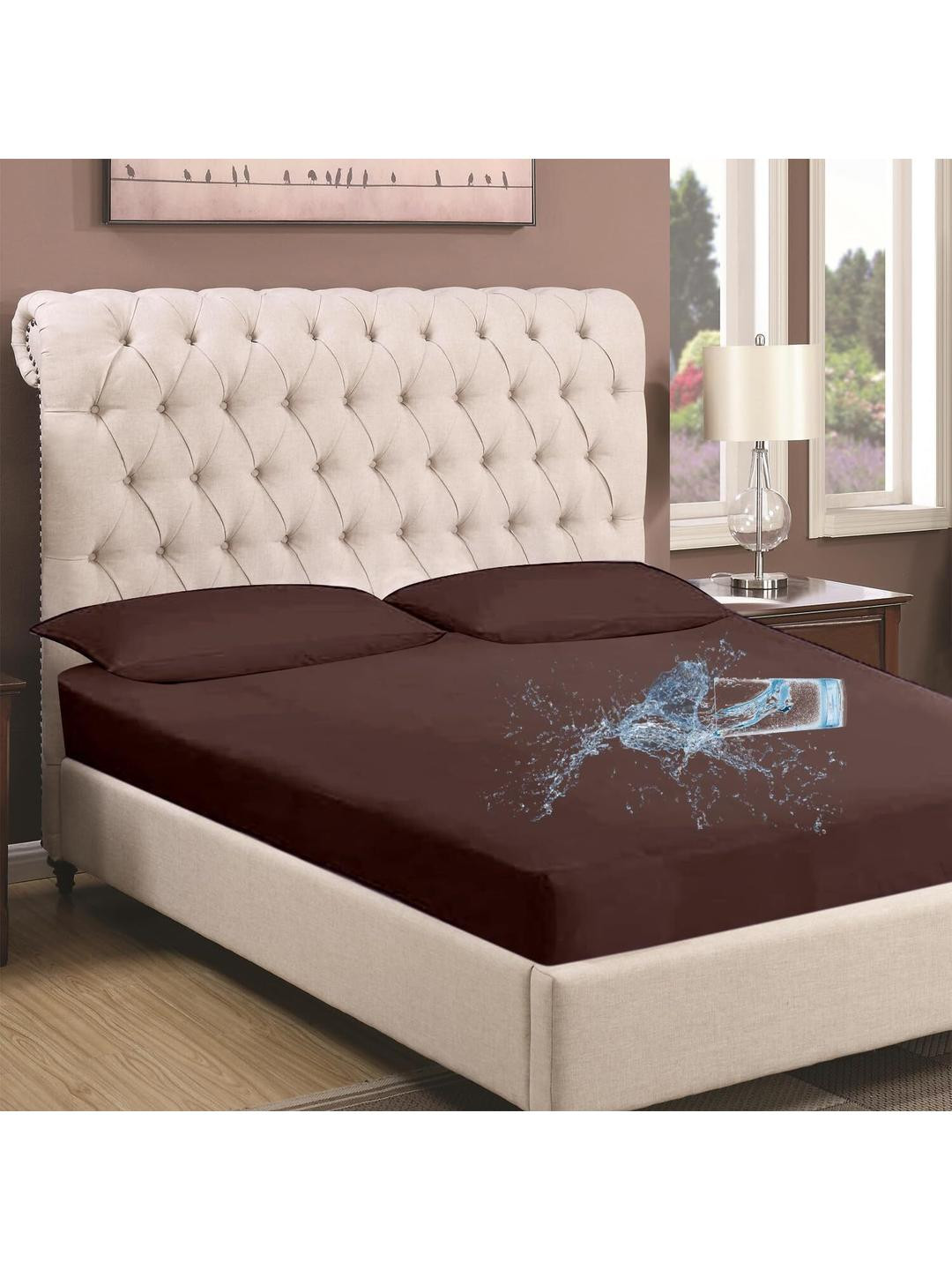 AGS ACTIVE Brown Breathable Mattress Protector