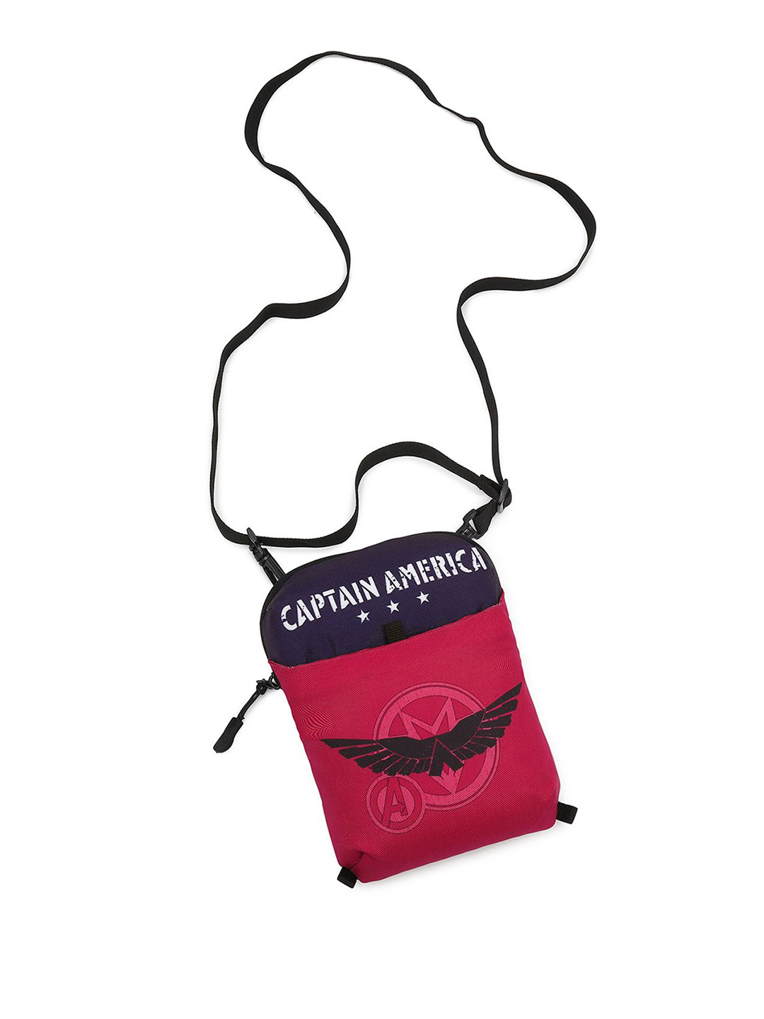 Bewakoof Captain America Printed PU Bucket Sling Bag