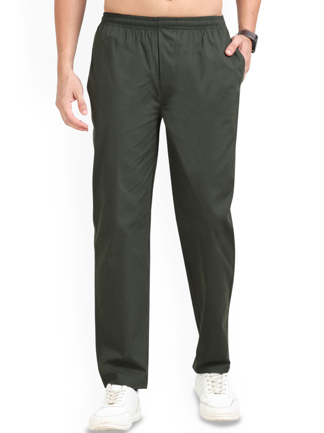 SWISS HORN Cotton High-Rise Lounge Pant