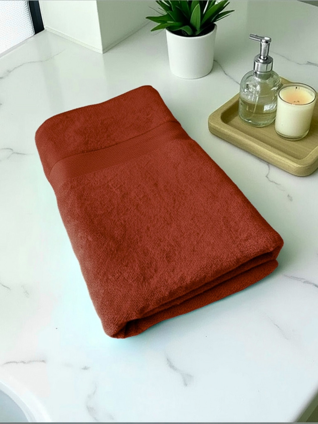 Triani Rust 1 Bamboo 450 GSM Bath Towel