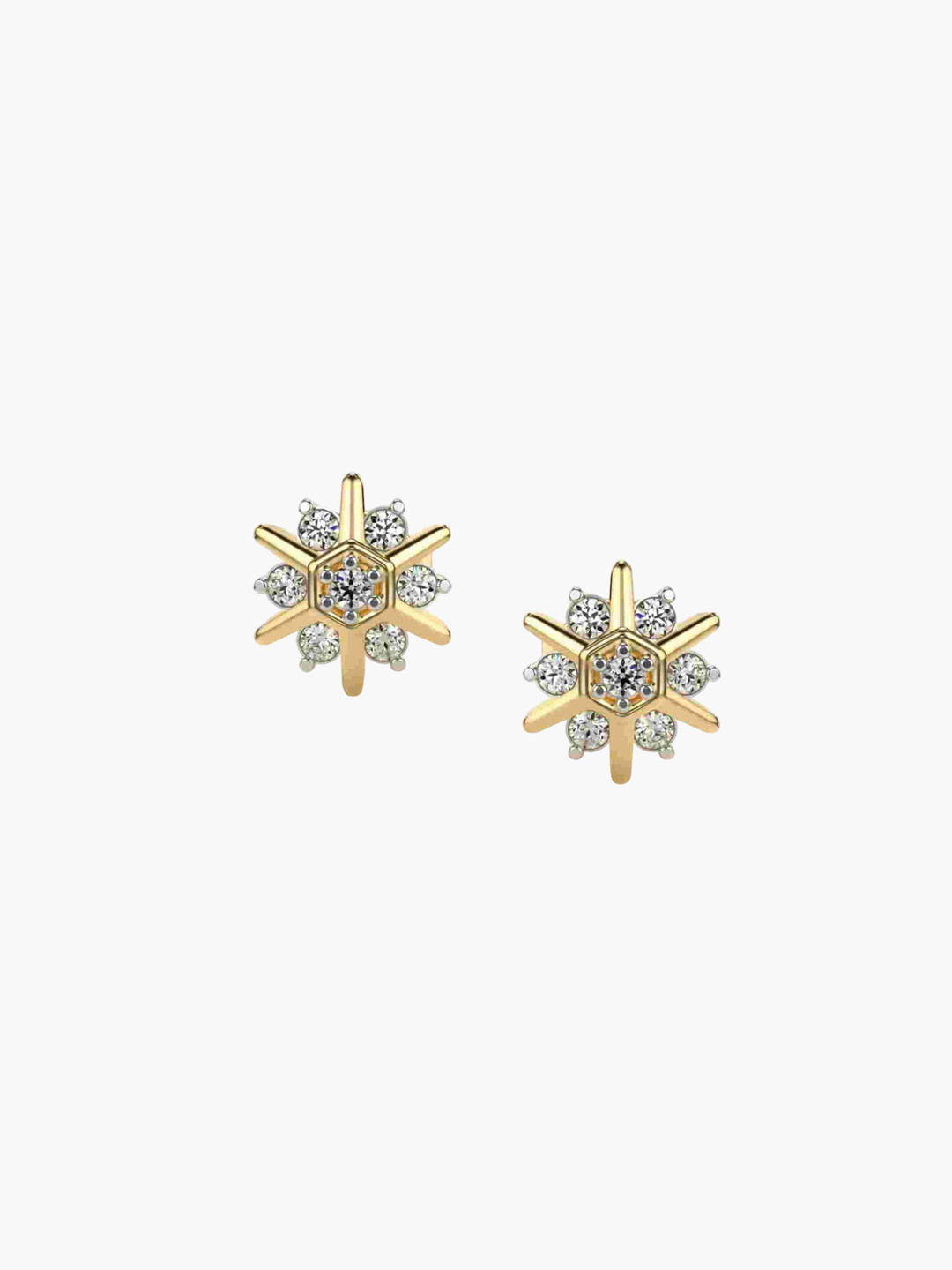 VALANOVA 14K Yellow Gold 0.27Ct Lab Grown Diamond Earring