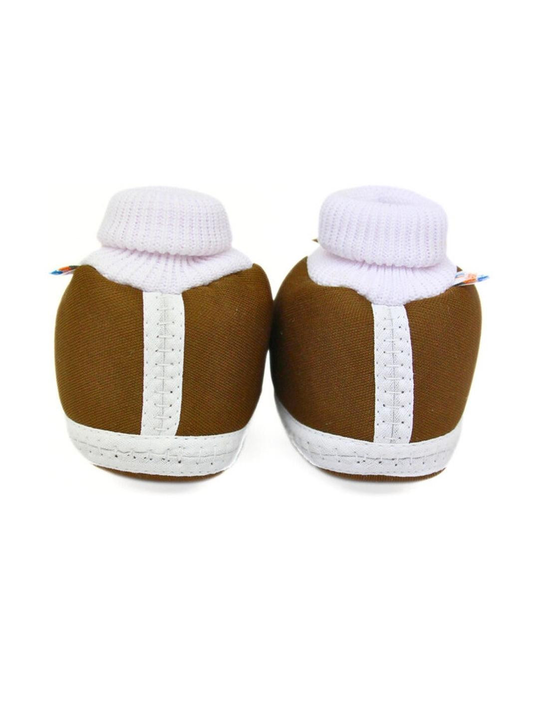 NESKA MODA Brown Cotton Booties