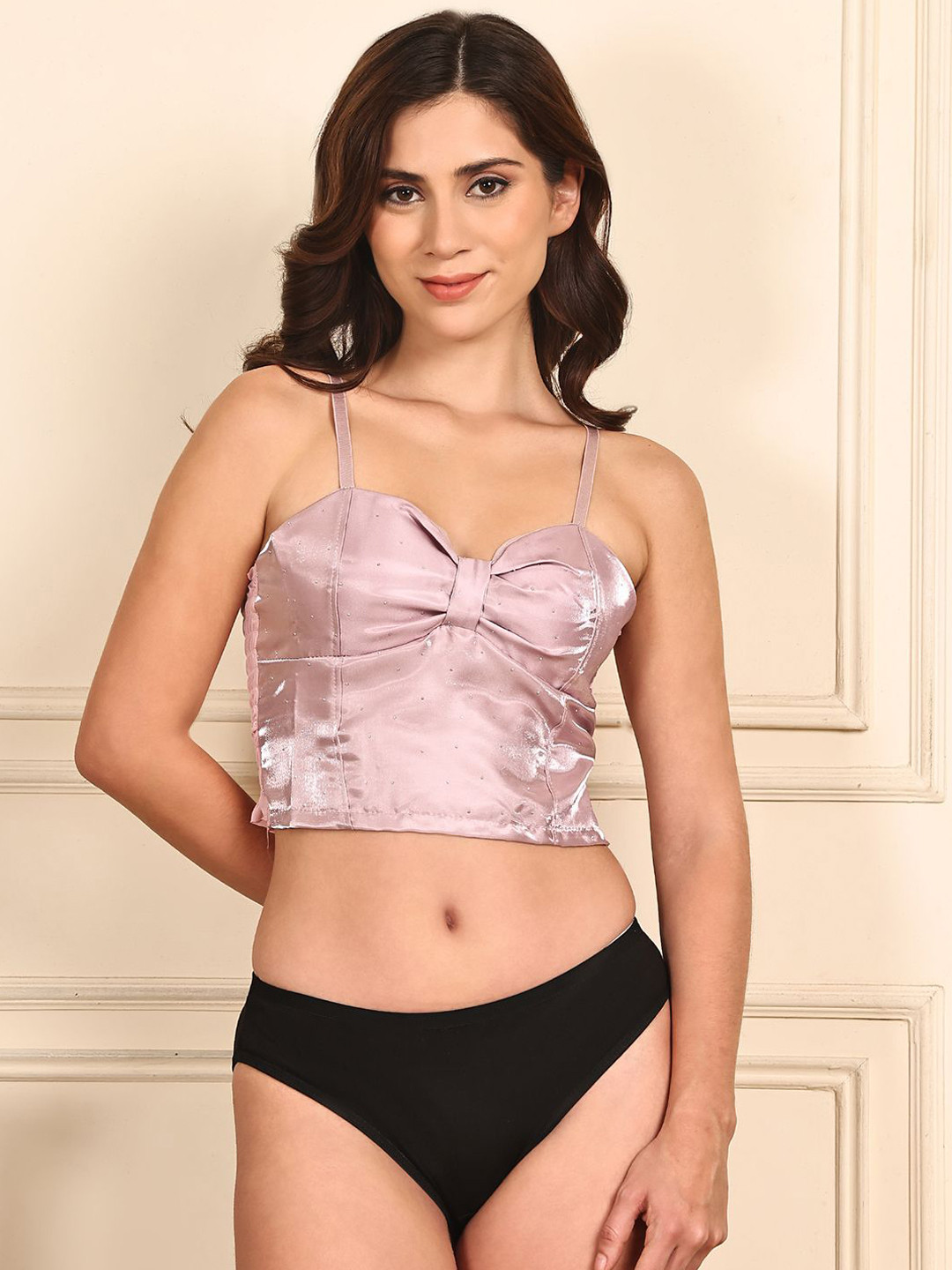 Quttos Lightly Padded Lingerie Set QT-SET-7074-PNK-30B
