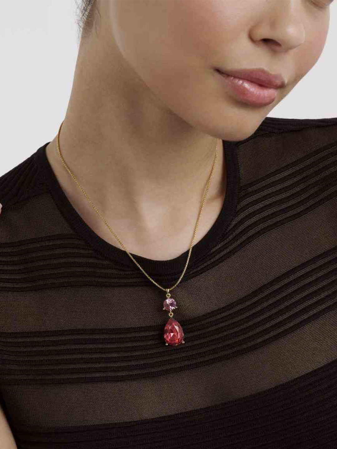 Ted Baker Gold-Plated Teadrop Pendants With Chains