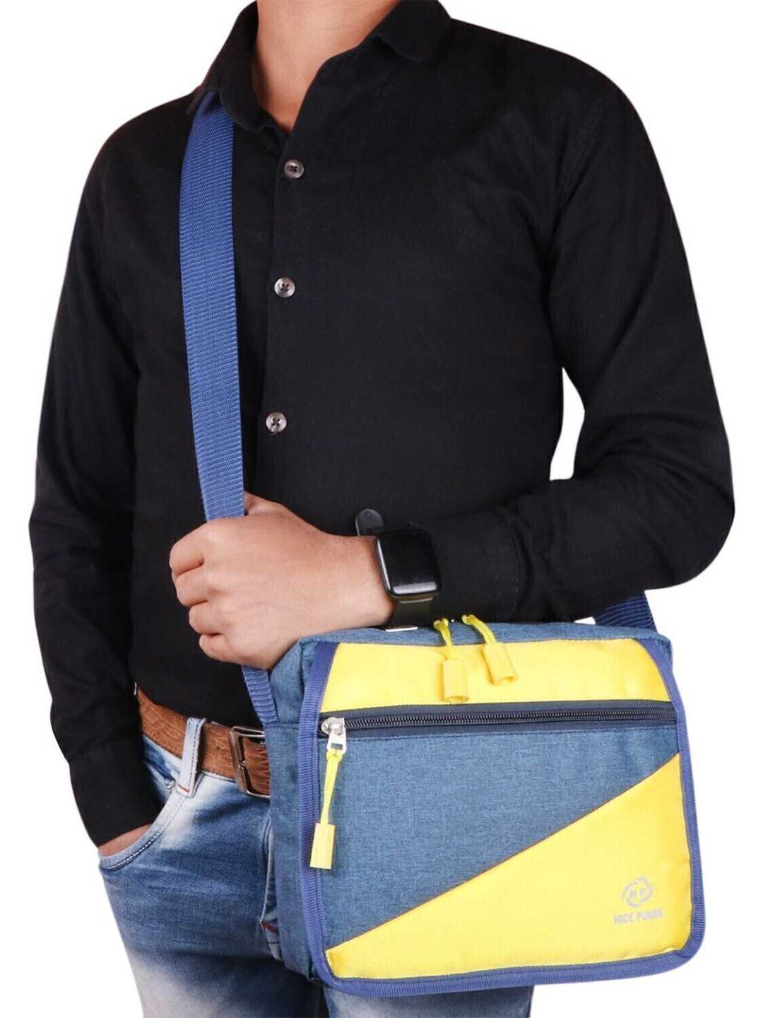 NICE PURSE Oversized Structured Sling Pouch