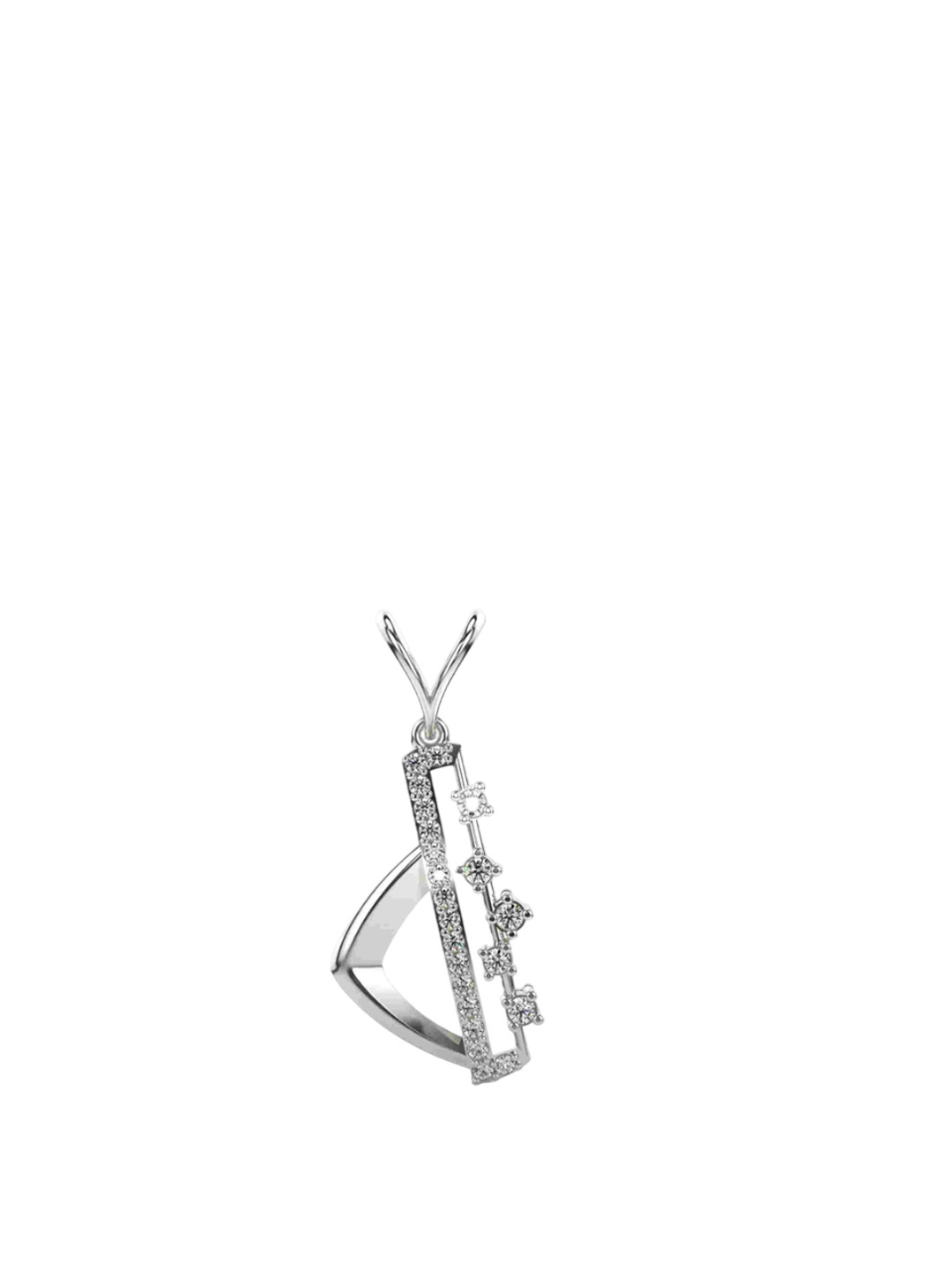 VALANOVA 14K White Gold 0.22 Ct Lab Grown Diamond Pendant