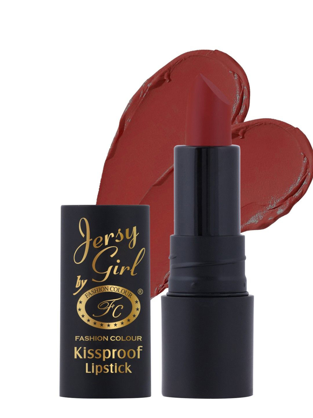 Fashion Colour Jersy Girl Kiss Proof Waterproof Matte Lipstick - Clay Brown - 27