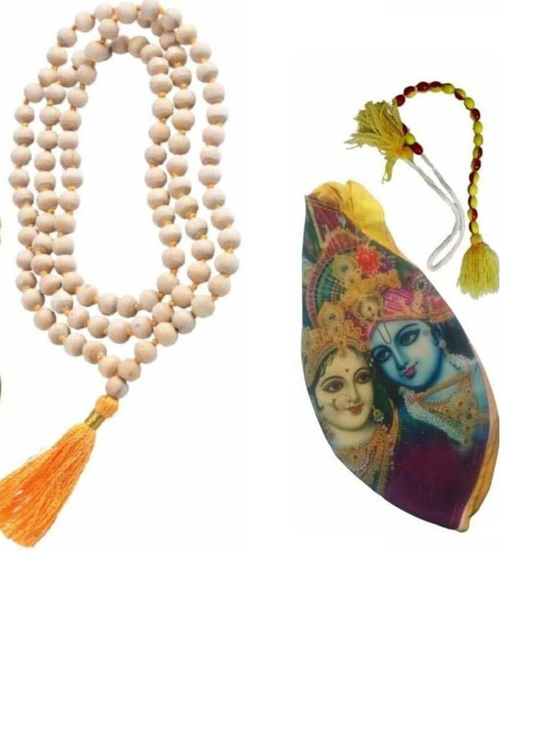 Divine souvenirs Unisex Set Of 3 Artificial Beaded Minimal Chains With Bag