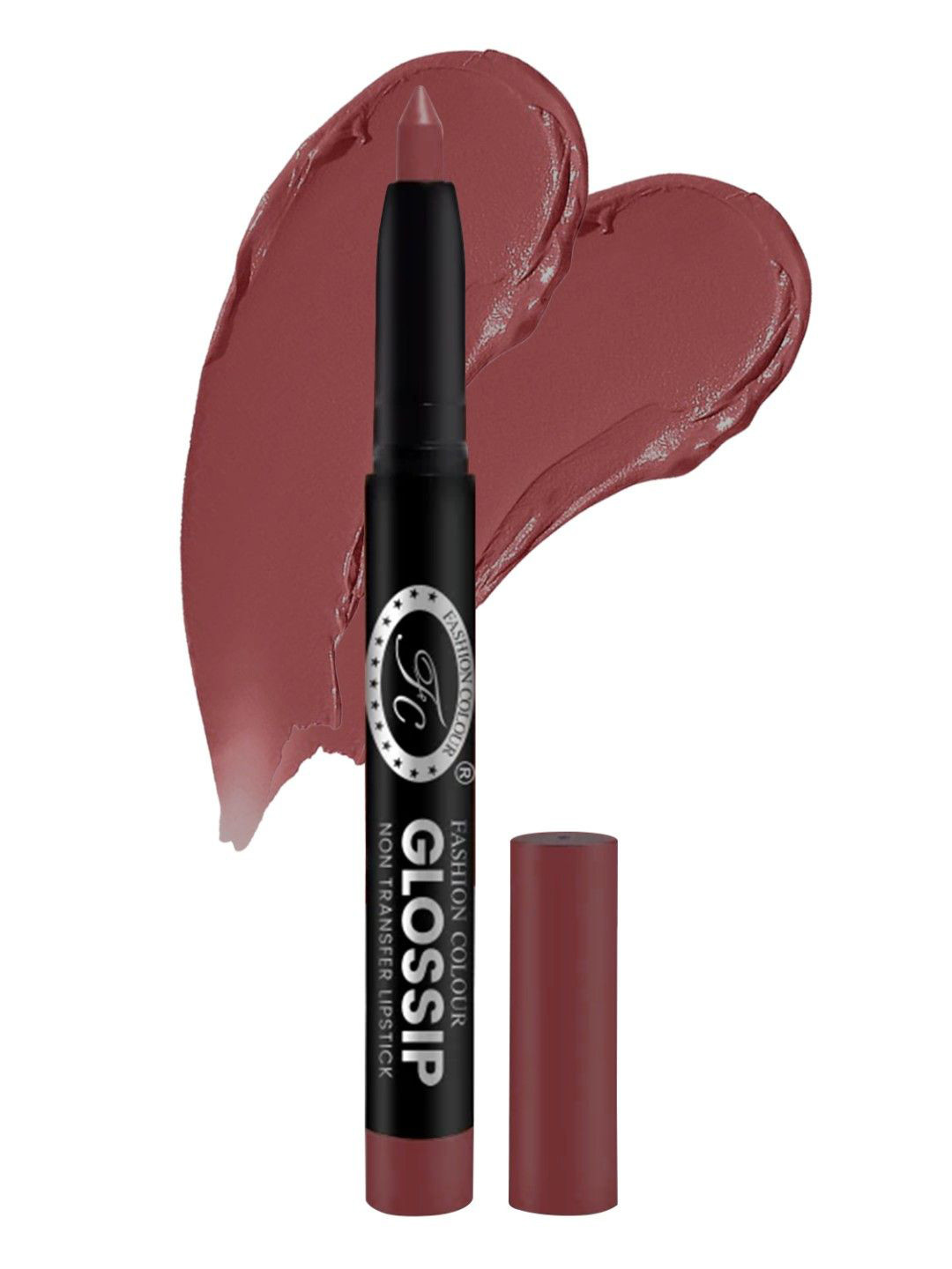 Fashion Colour Glossip Non Transfer Matte Lip Crayon - Intense Brown - 824
