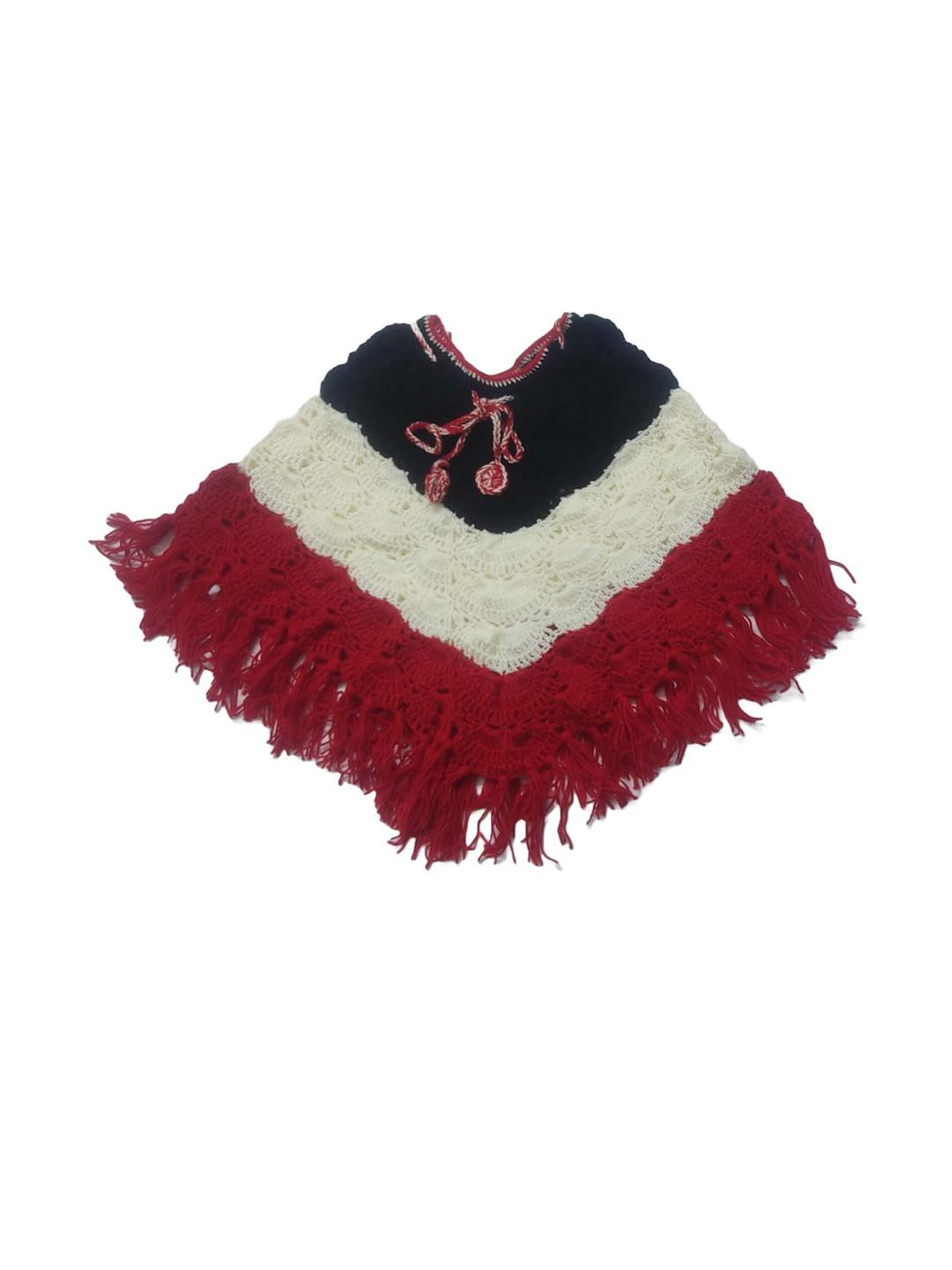Cute Collection Girls Pure Wool Poncho
