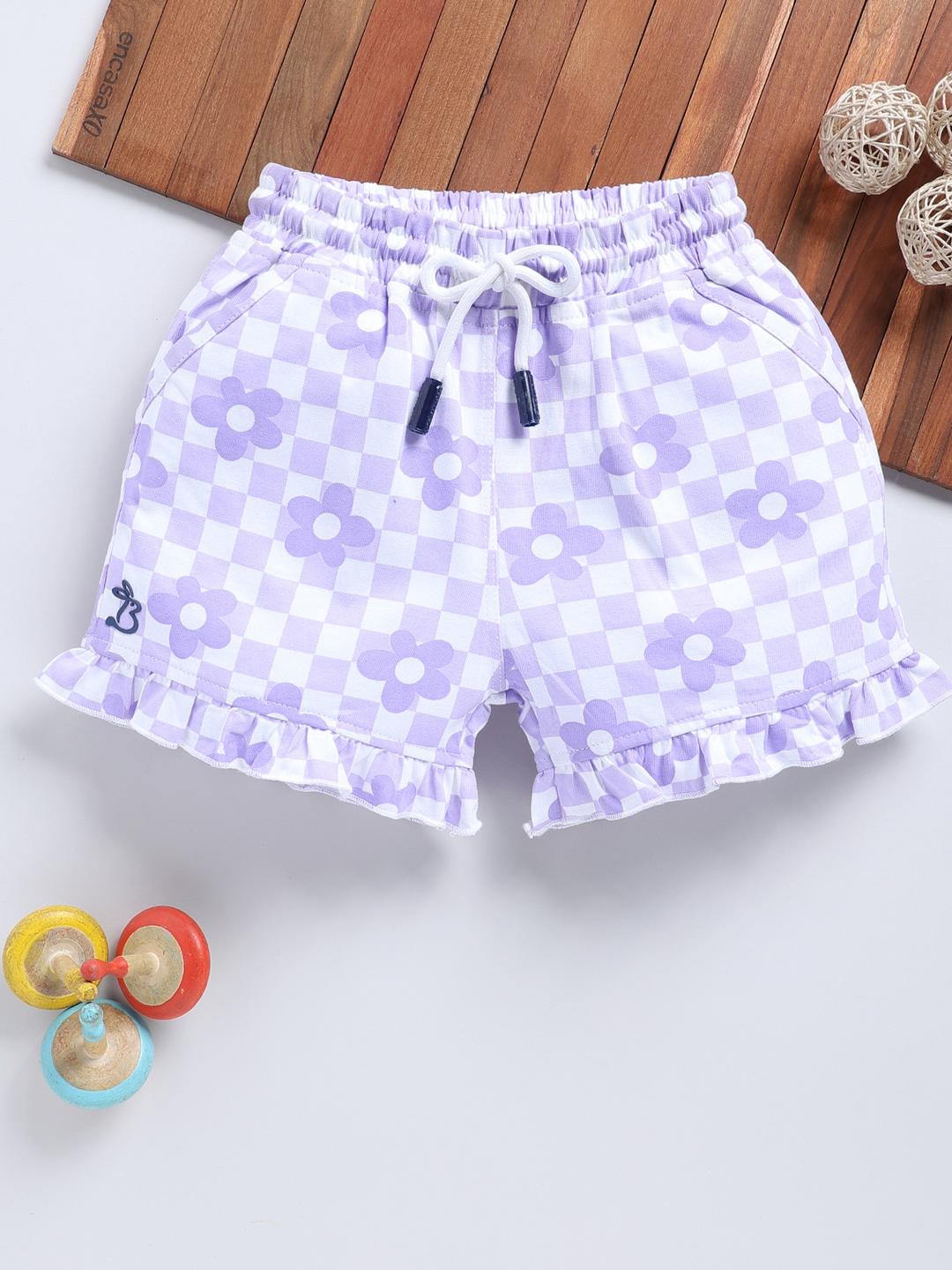 Biskid Cotton Mid-Rise Shorts